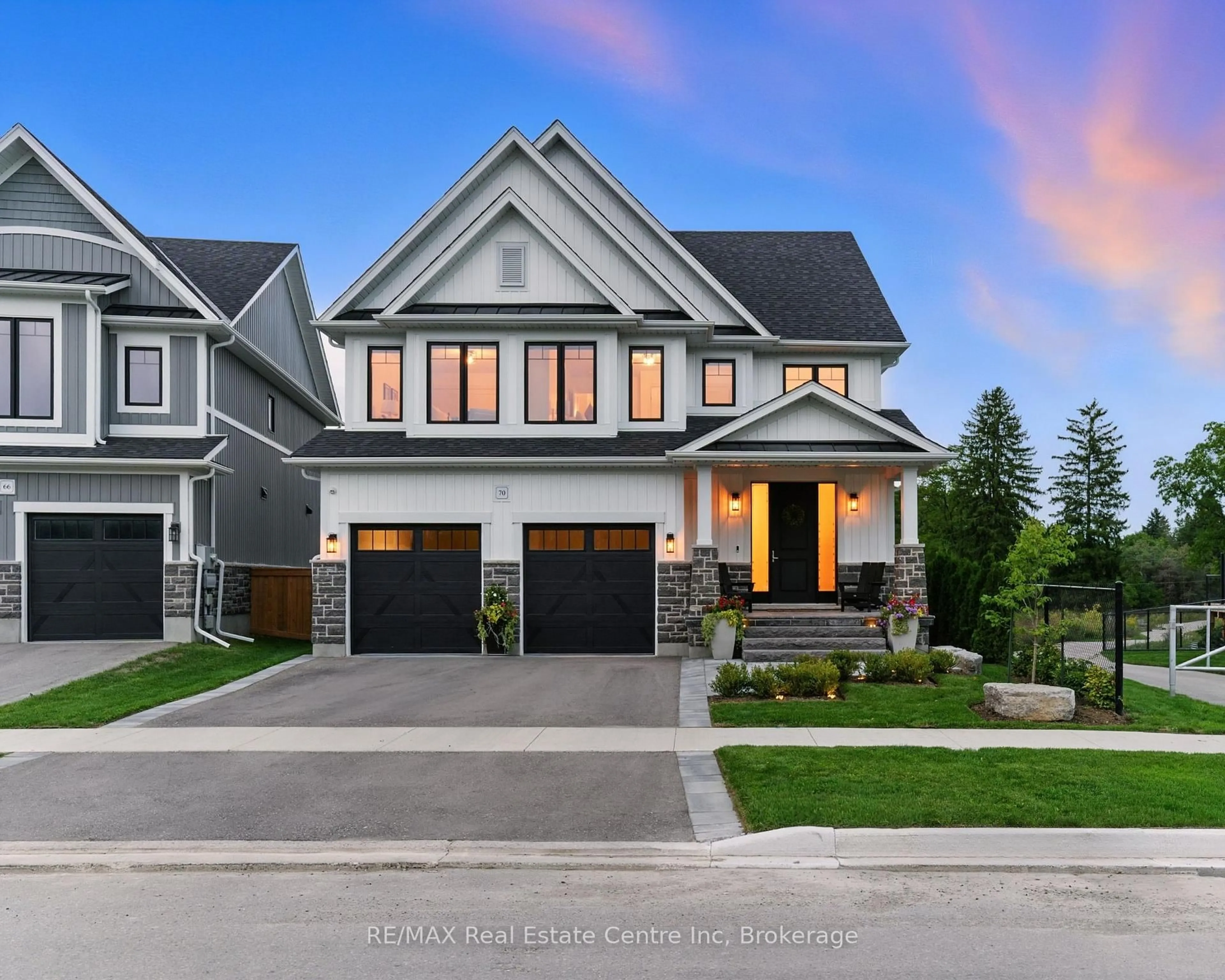 Home with brick exterior material, street for 70 Haylock Ave, Centre Wellington Ontario N0B 1S0