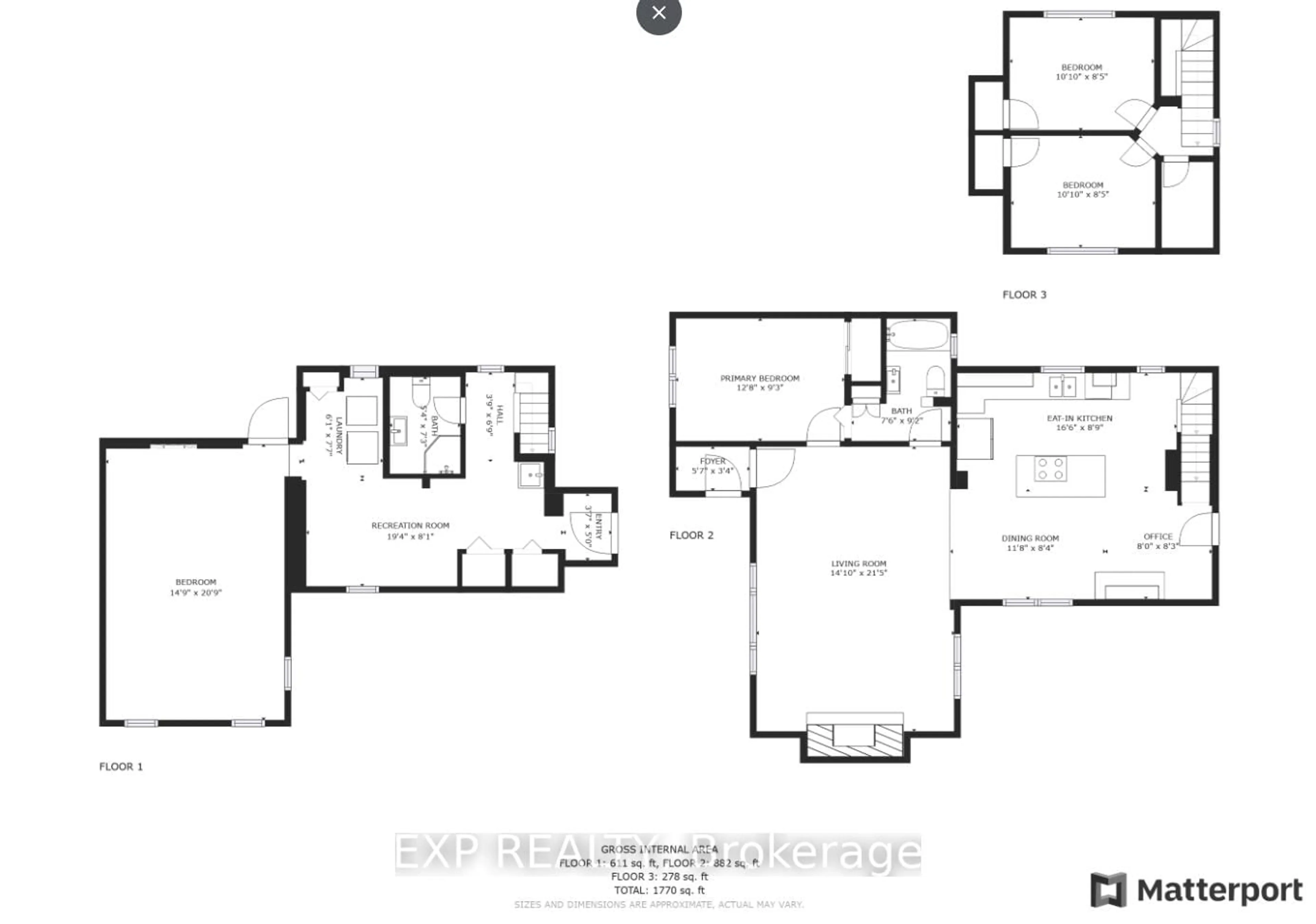 Floor plan for 70 Jarrow Rd, St. Catharines Ontario L2M 1B6
