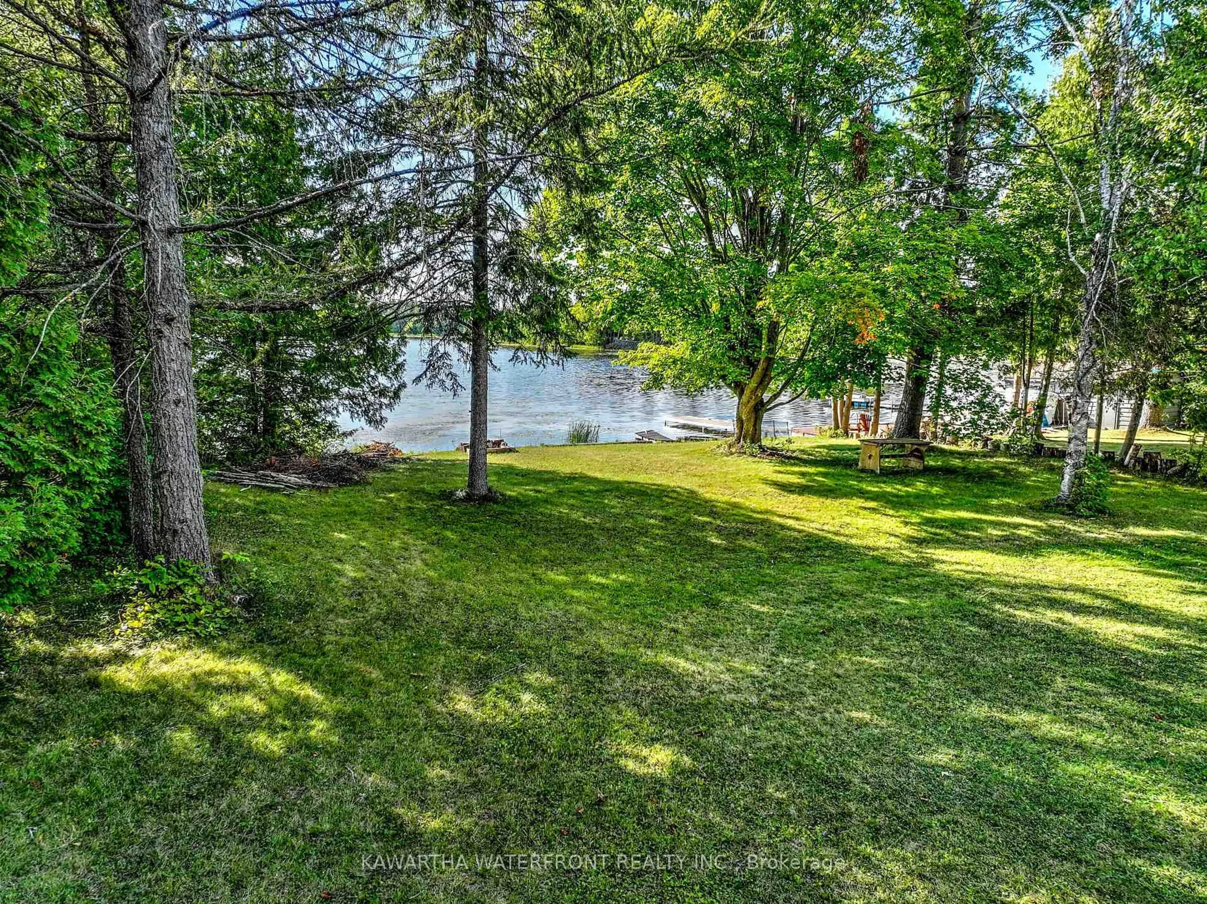 A pic from outside/outdoor area/front of a property/back of a property/a pic from drone, water/lake/river/ocean view for 71 Redcap Beach Lane, Kawartha Lakes Ontario K0M 2B0