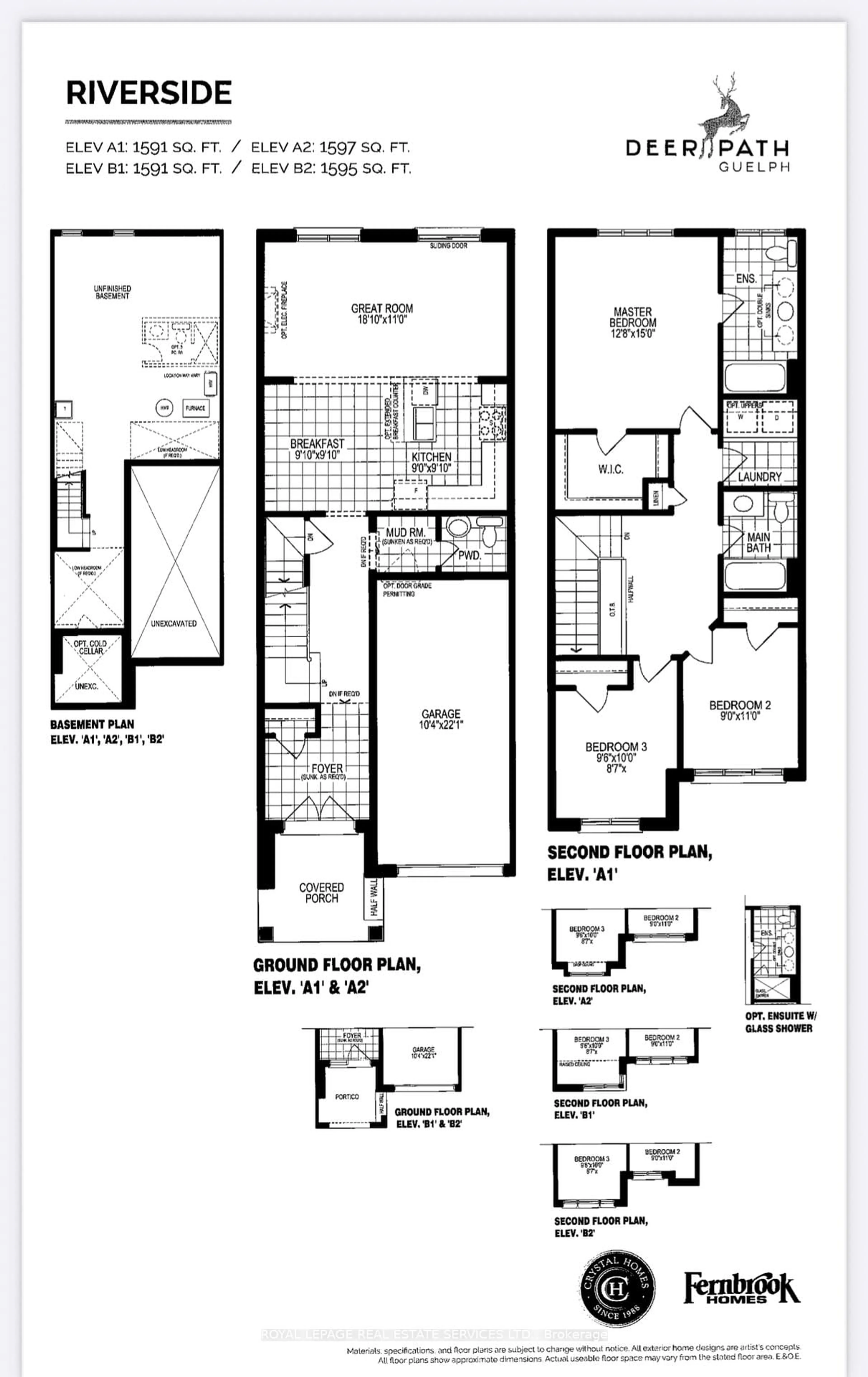 Floor plan for 166 Deerpath Dr #77, Guelph Ontario N1K 0E2