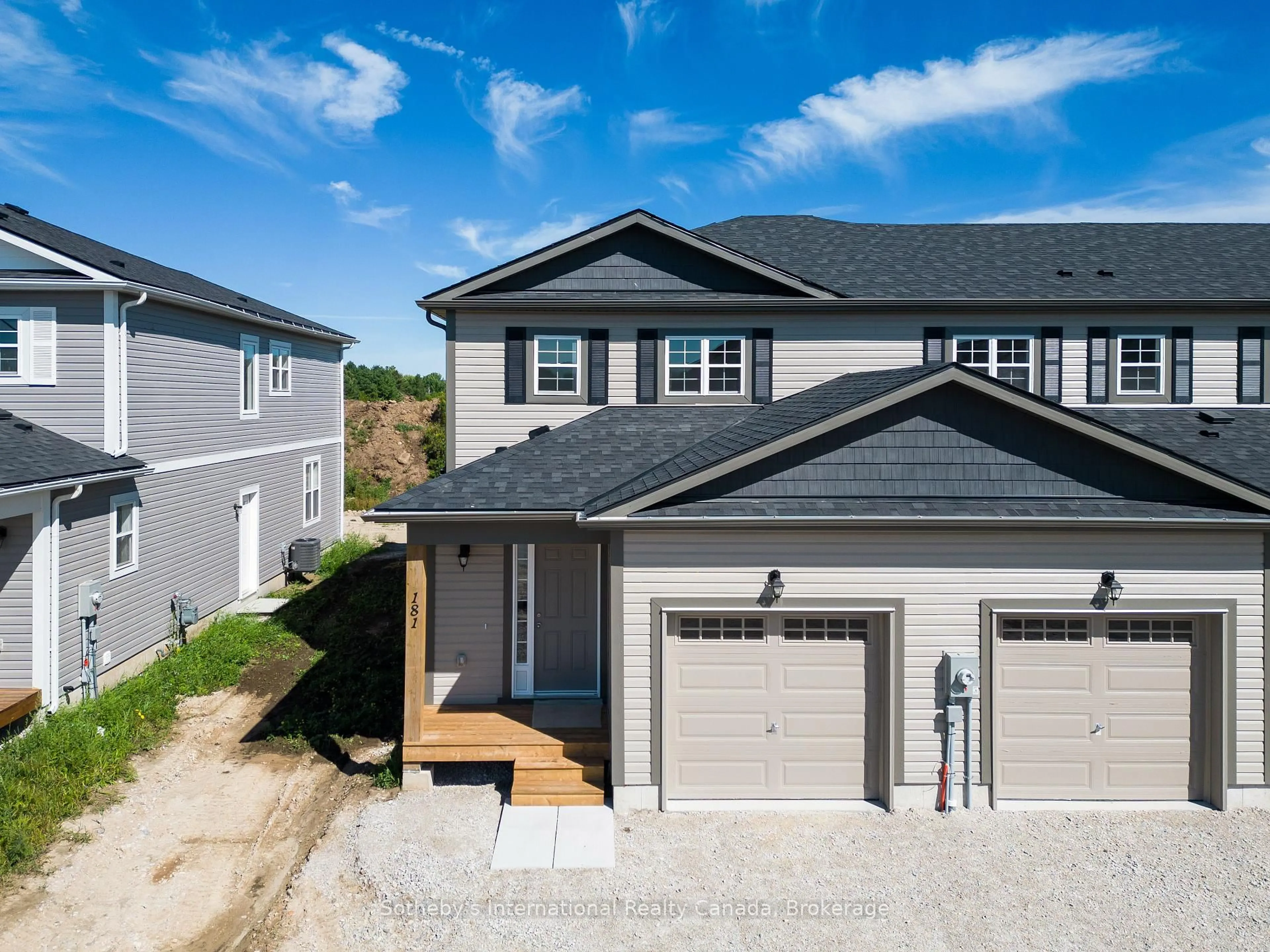 A pic from outside/outdoor area/front of a property/back of a property/a pic from drone, street for 181 Equality Dr, Meaford Ontario N4L 0B4