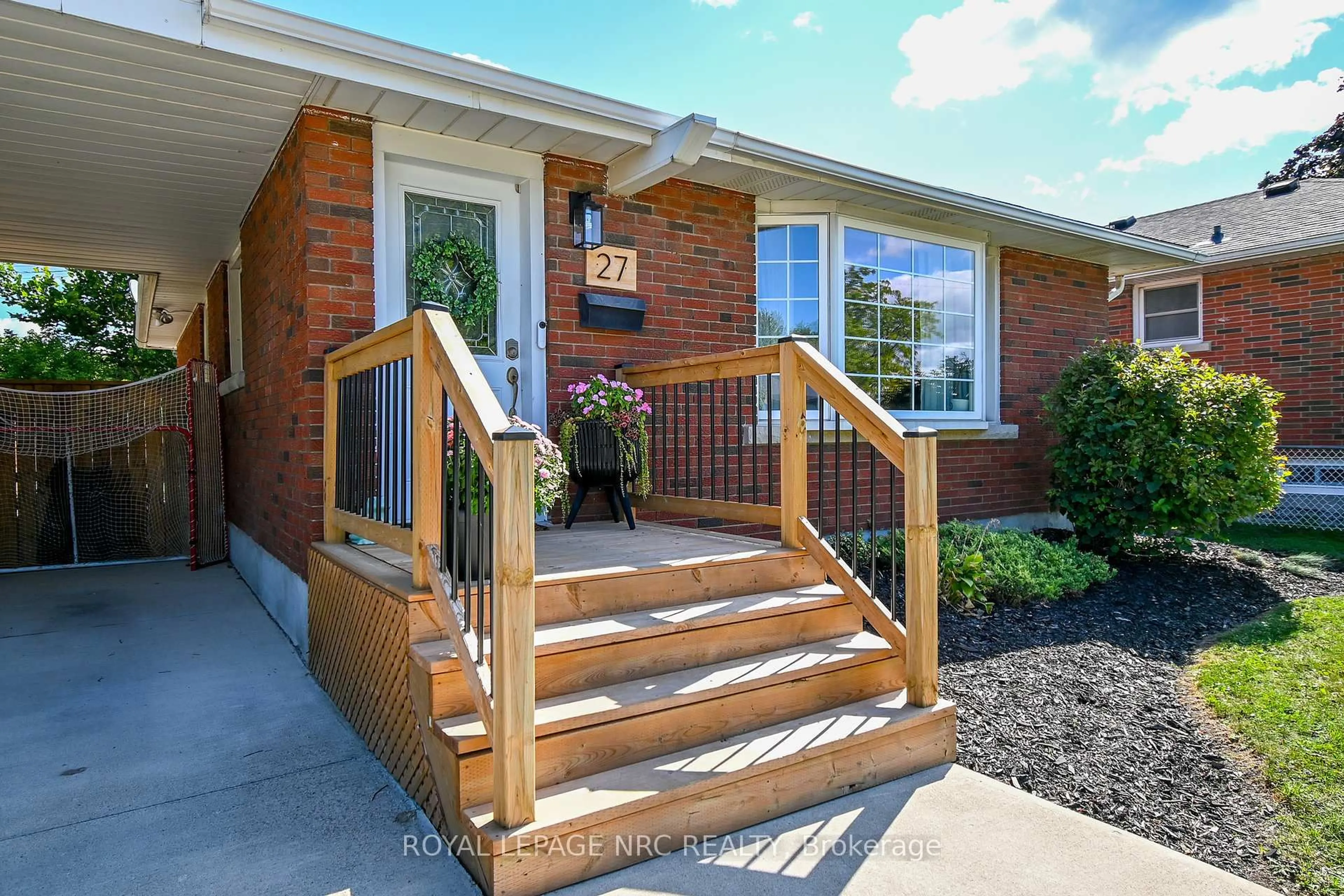 Home with brick exterior material, street for 27 Blain Pl, St. Catharines Ontario L2P 2R4
