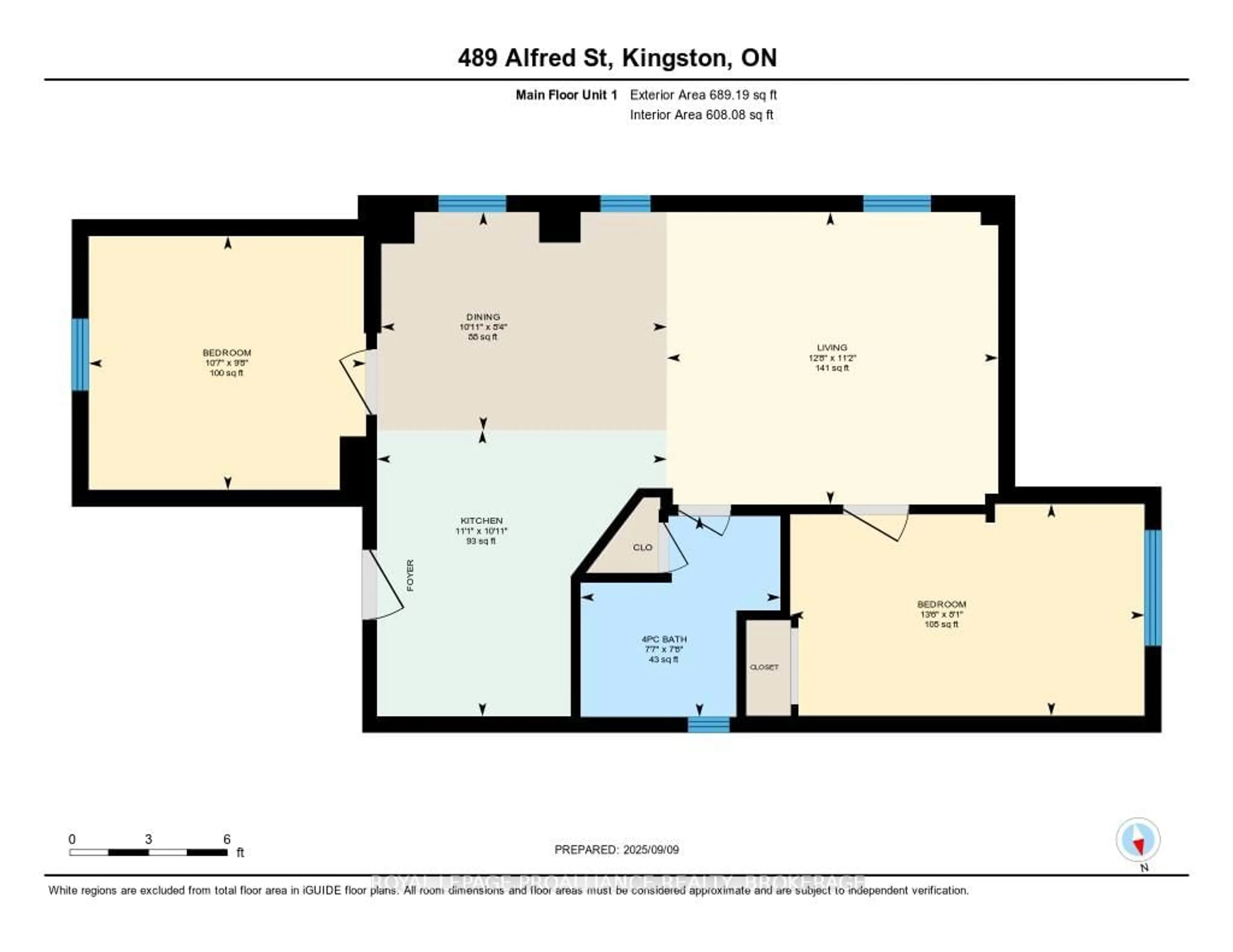 Floor plan for 489 Alfred St, Kingston Ontario K7K 4J4