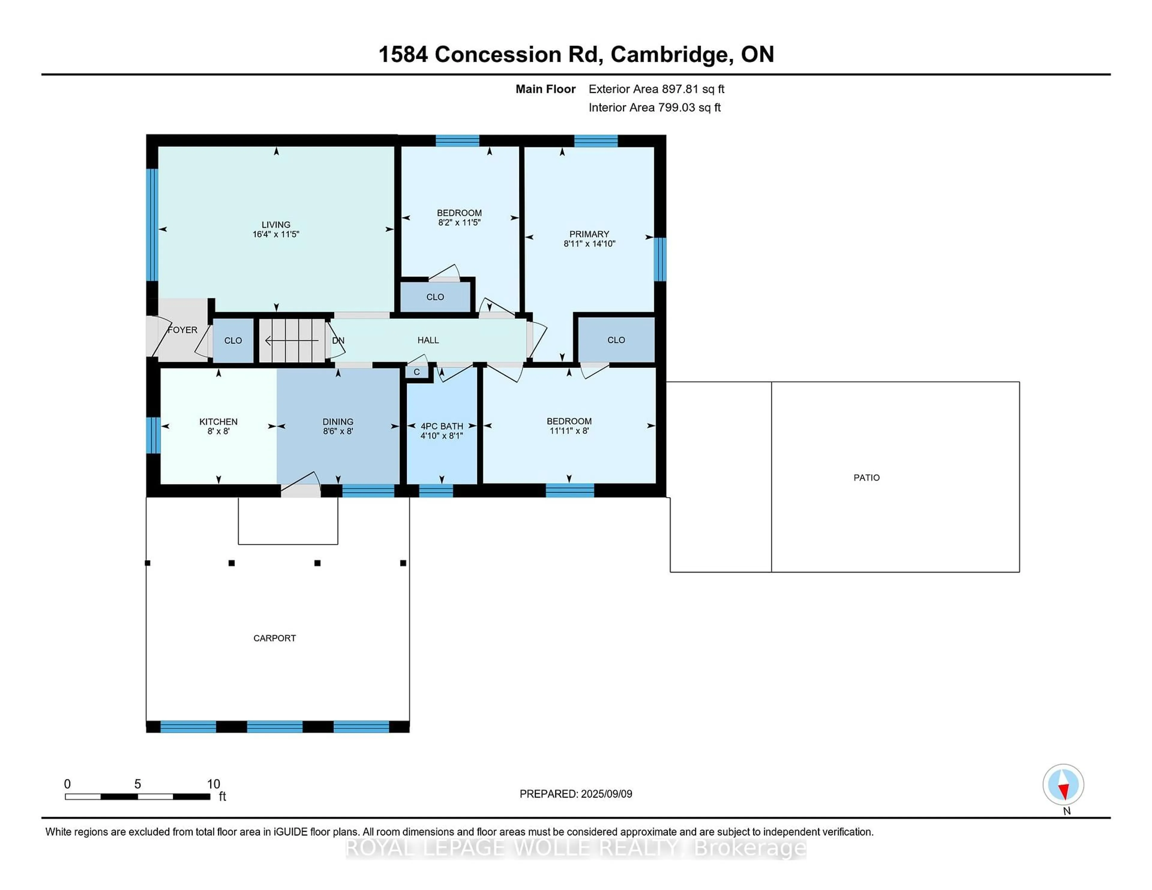 Floor plan for 1584 Concession Rd, Cambridge Ontario N3H 4L9