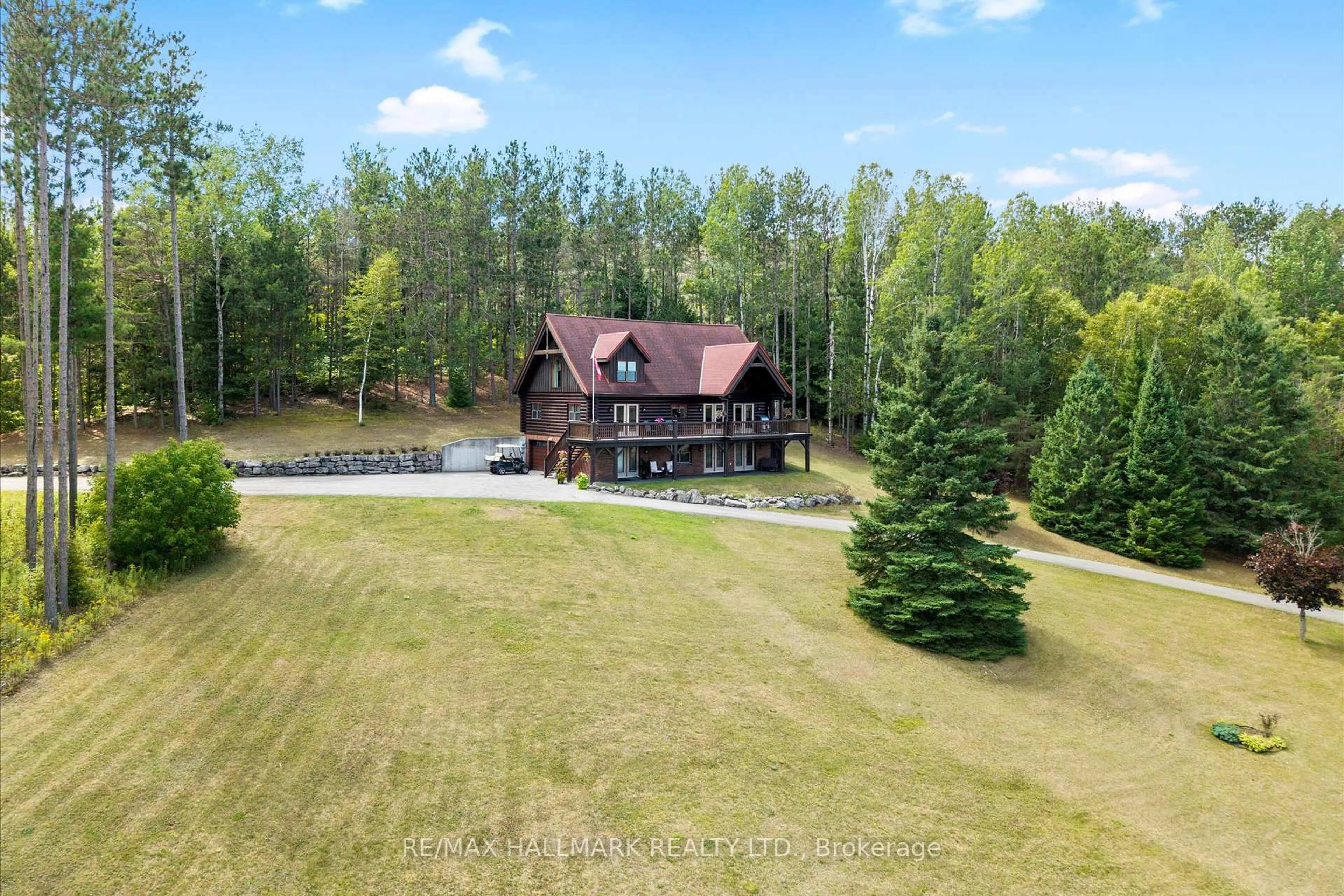A pic from outside/outdoor area/front of a property/back of a property/a pic from drone, water/lake/river/ocean view for 67 Telecom Rd, Kawartha Lakes Ontario L0A 1K0