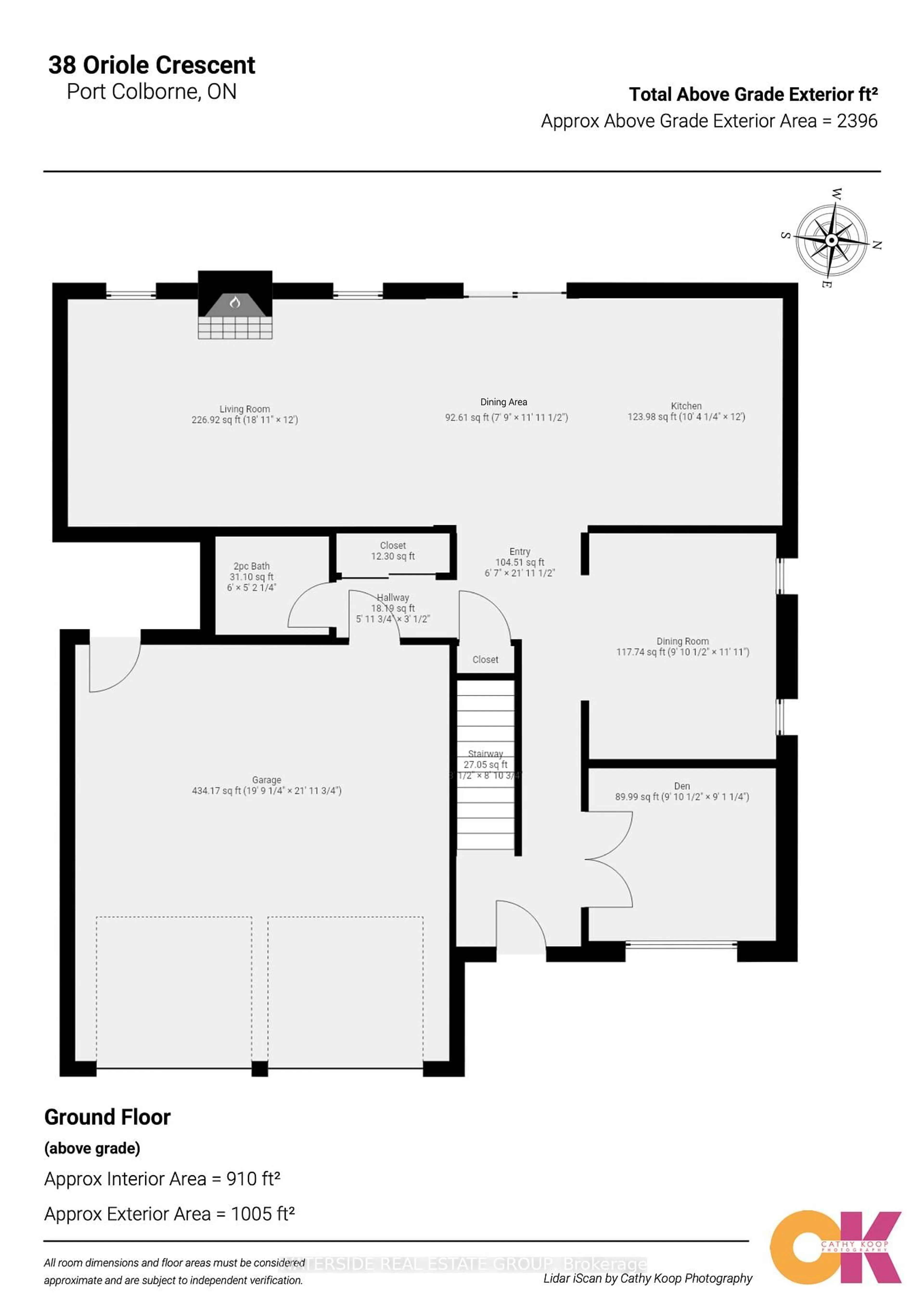 Floor plan for 38 Oriole Cres, Port Colborne Ontario L3K 6E2