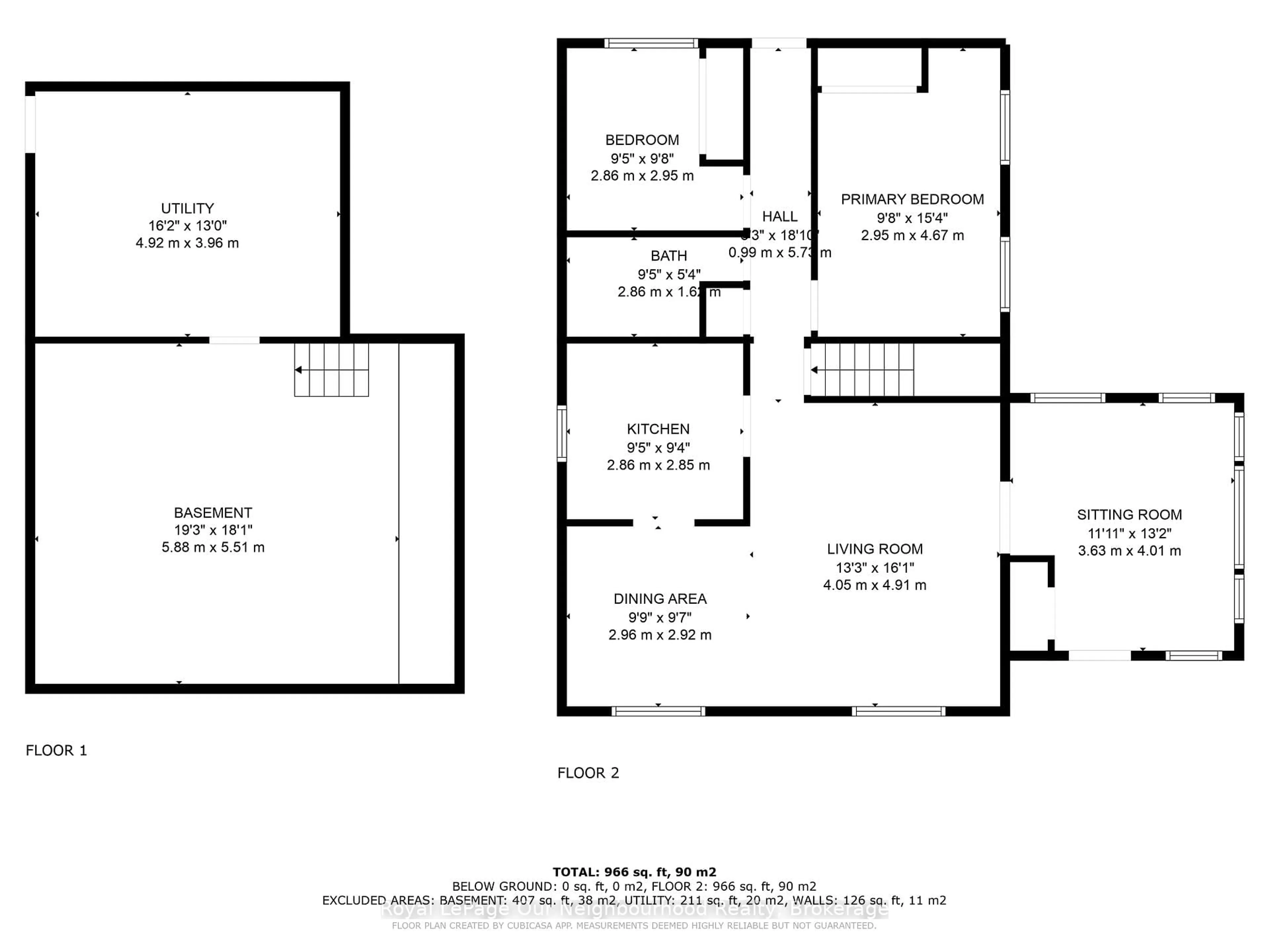 Floor plan for 110 Ward St, Port Hope Ontario L1A 1M2