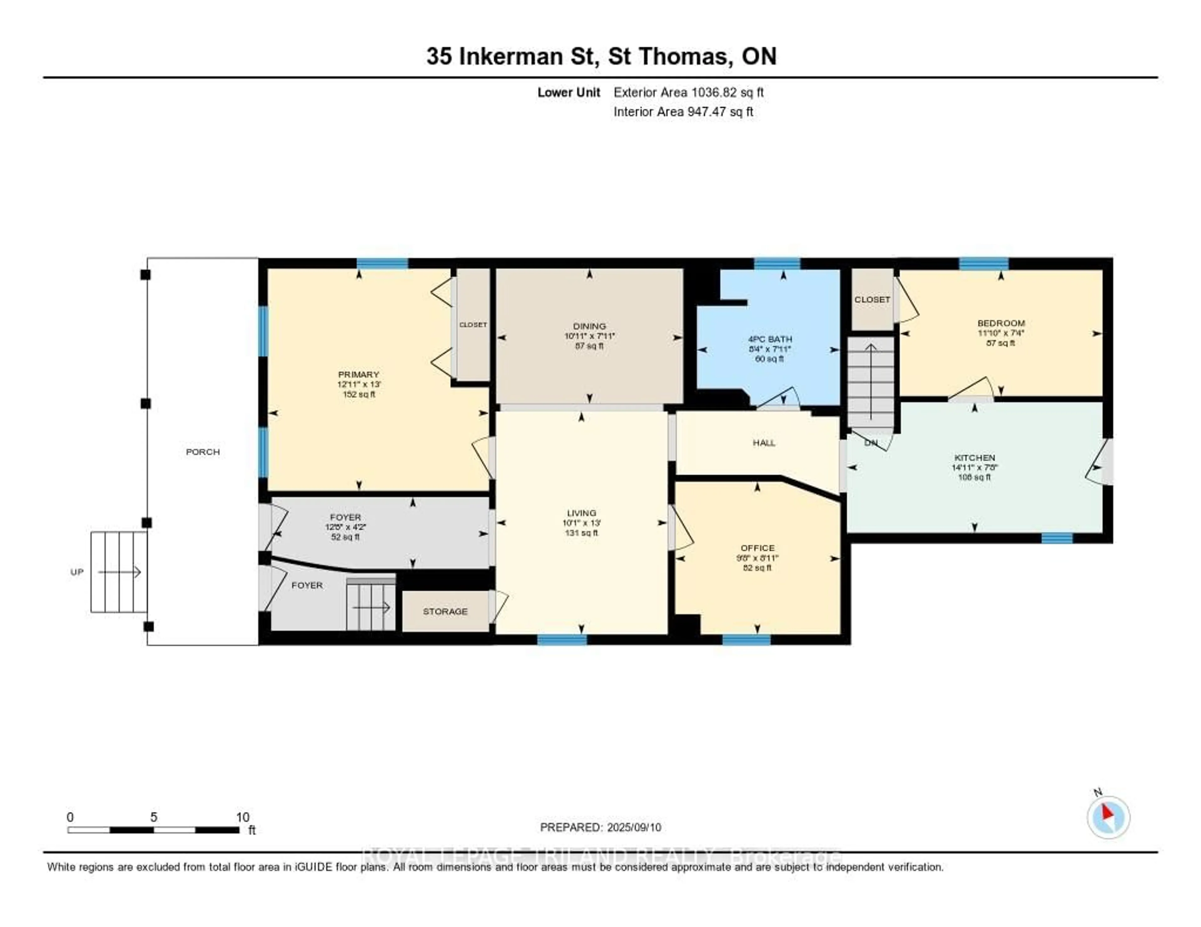 Floor plan for 35 Inkerman St, St. Thomas Ontario N5P 3E9