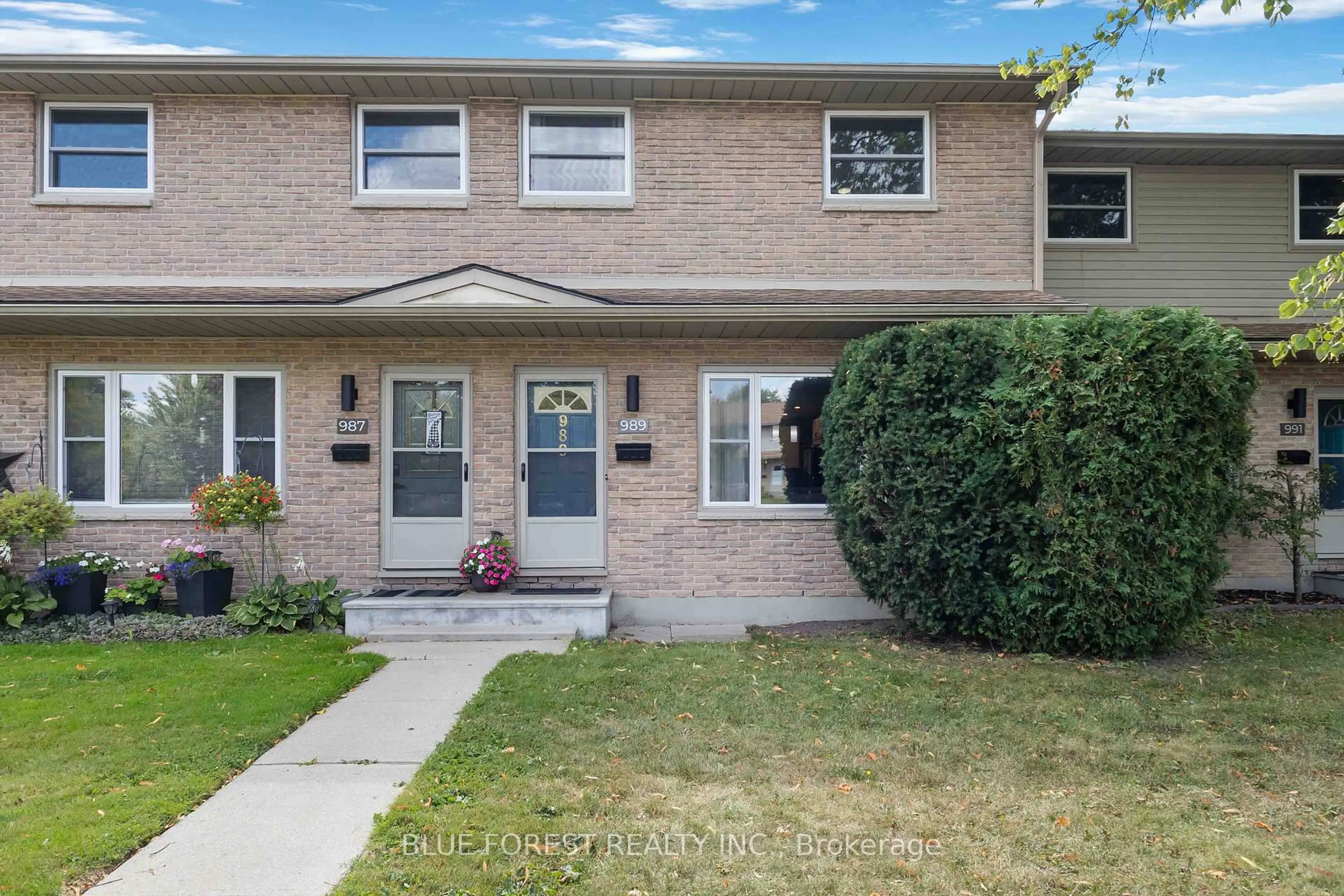 Home with brick exterior material, street for 989 Notre Dame Dr #31, London South Ontario N6J 3C3