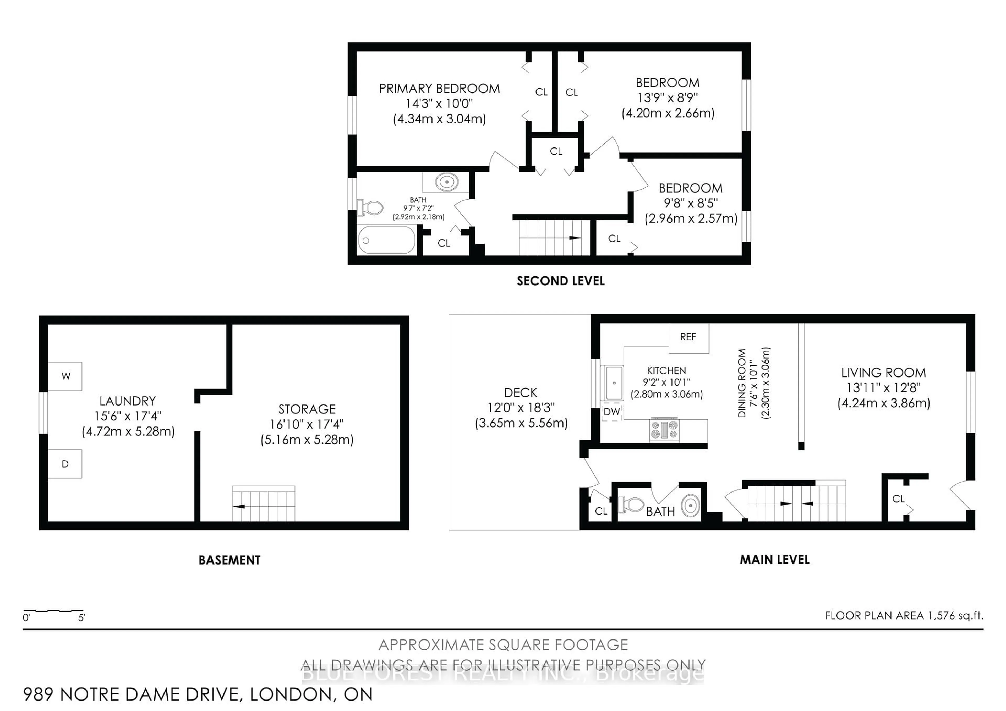 Floor plan for 989 Notre Dame Dr #31, London South Ontario N6J 3C3