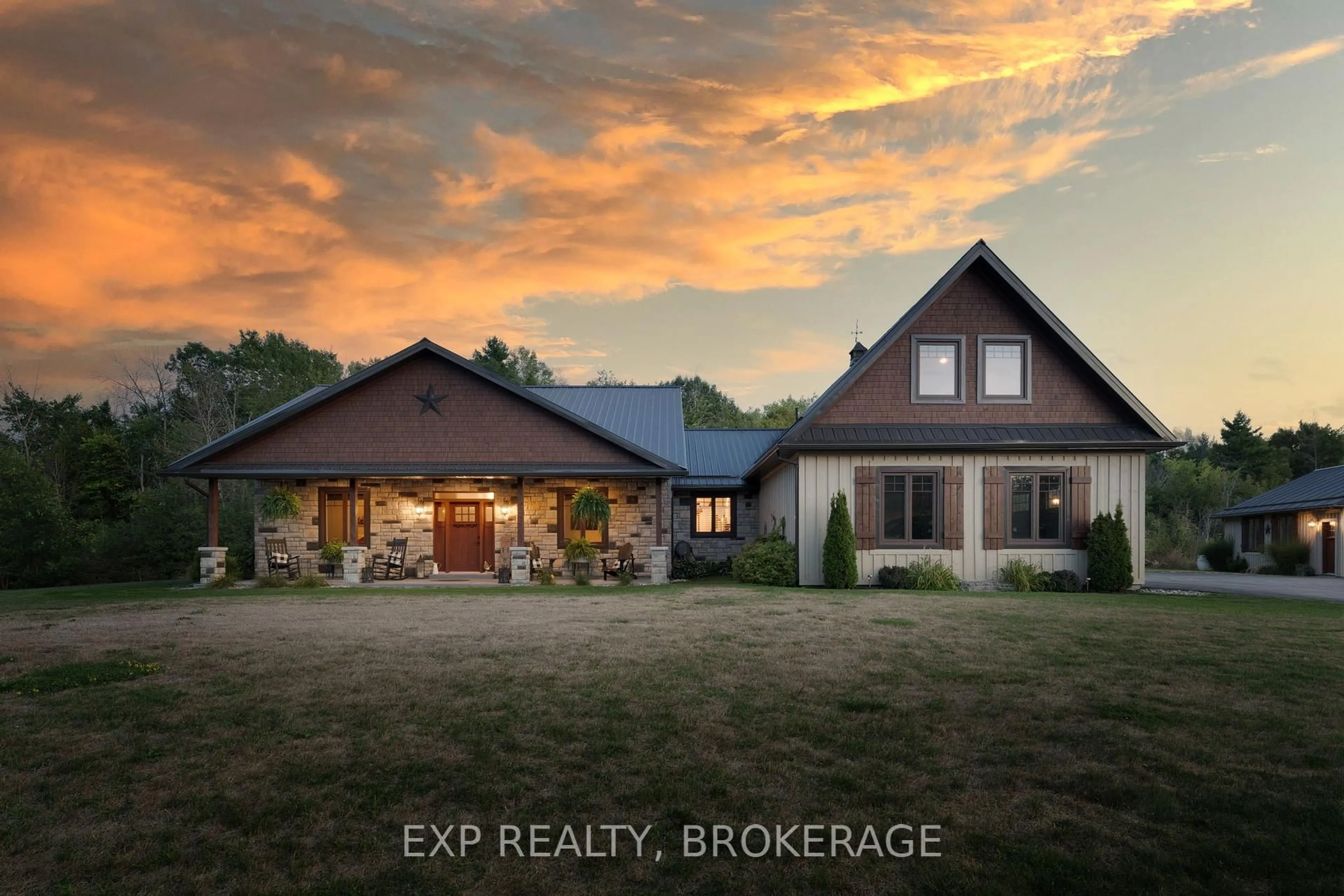 A pic from outside/outdoor area/front of a property/back of a property/a pic from drone, building for 2334 Empey Rd, Yarker Ontario K0K 3N0