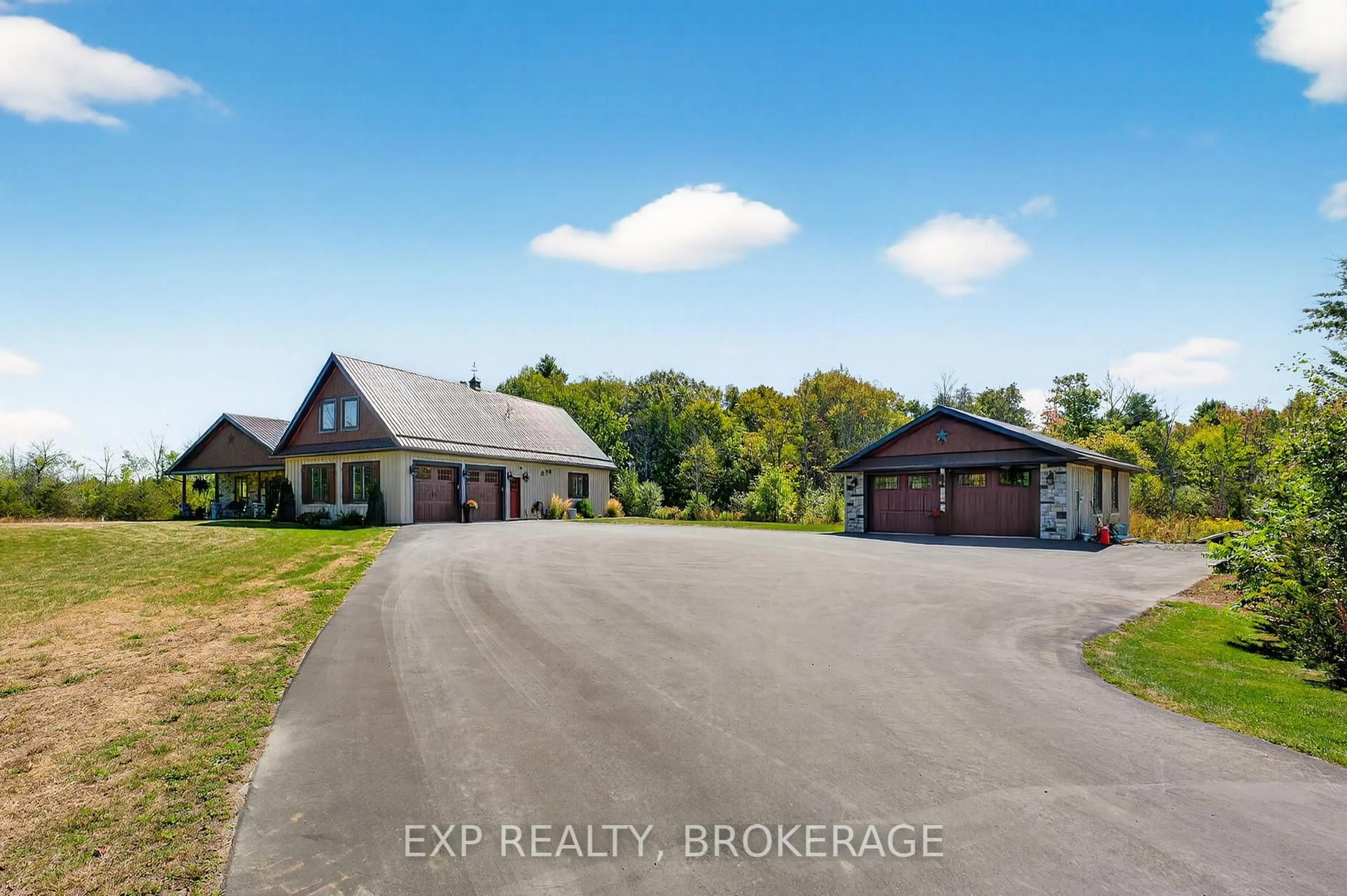 A pic from outside/outdoor area/front of a property/back of a property/a pic from drone, street for 2334 Empey Rd, Yarker Ontario K0K 3N0