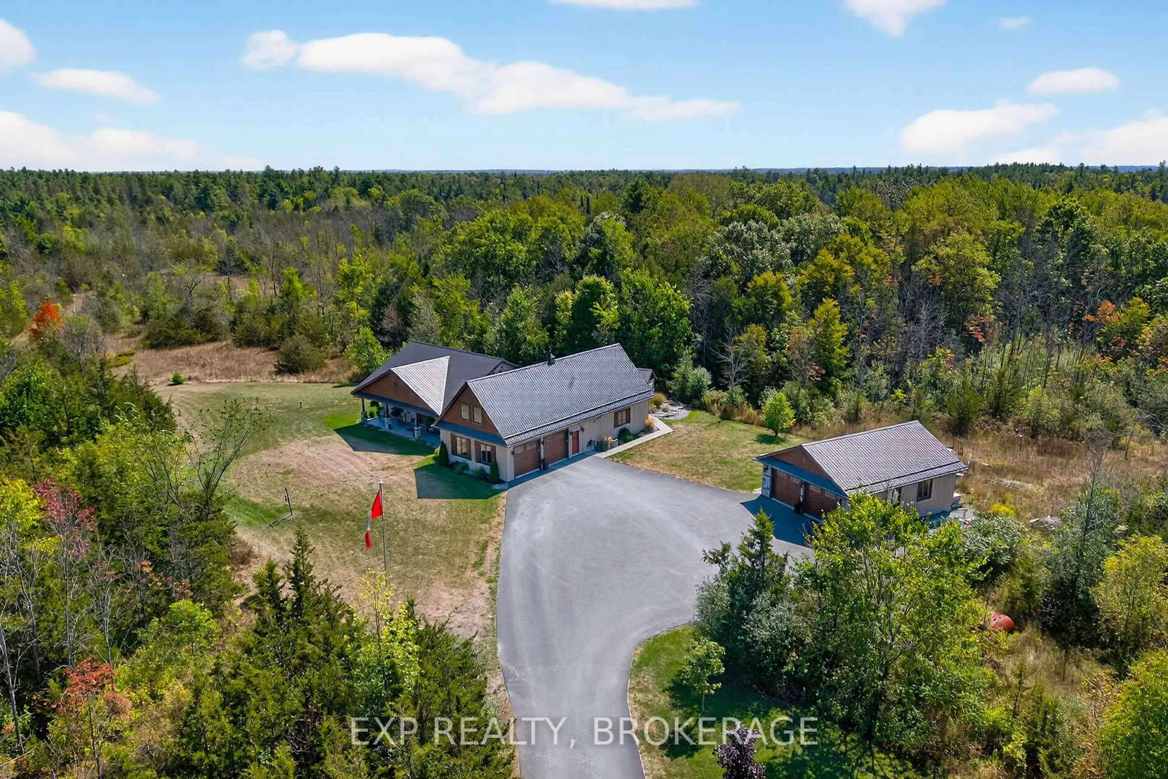 A pic from outside/outdoor area/front of a property/back of a property/a pic from drone, unknown for 2334 Empey Rd, Yarker Ontario K0K 3N0