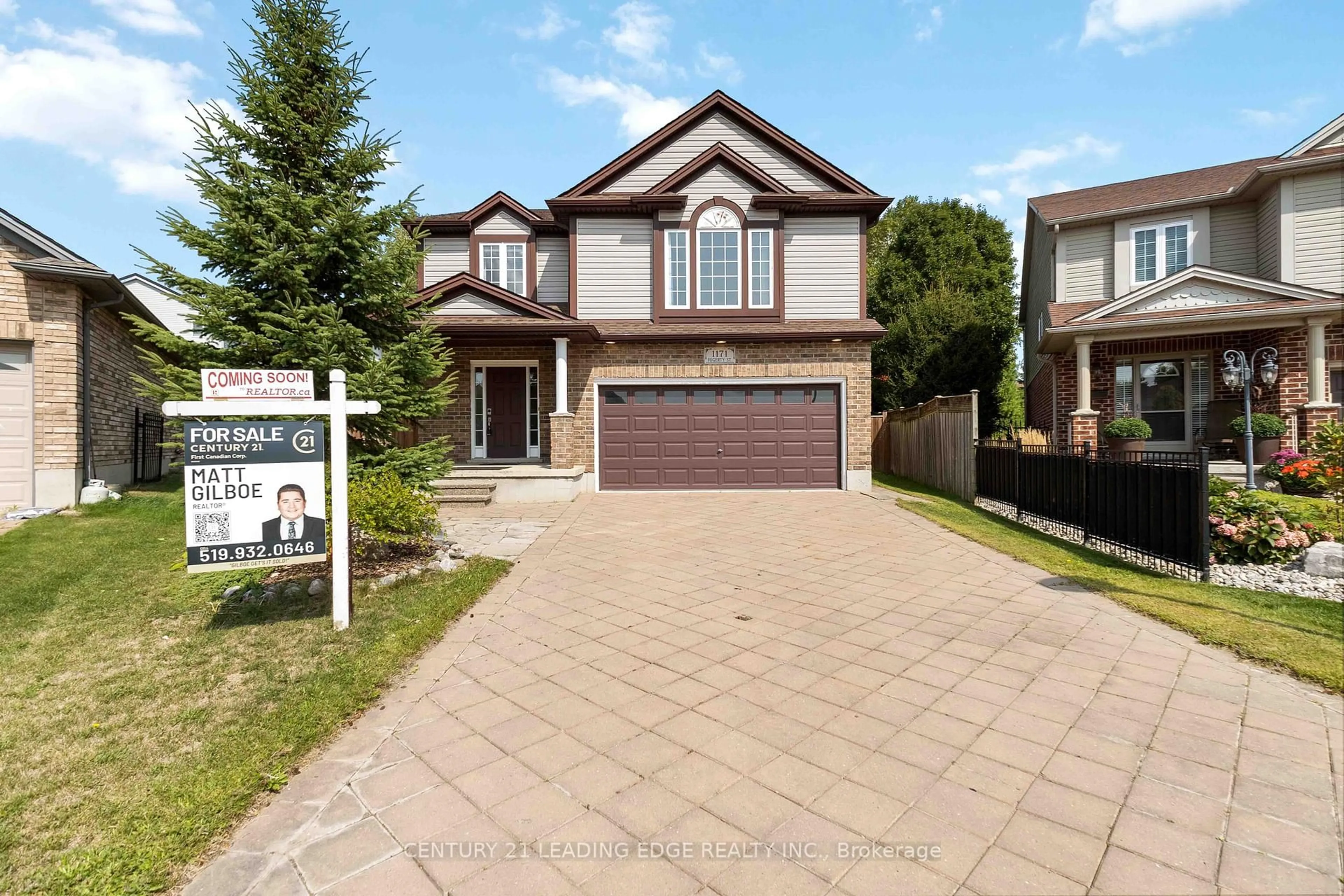 Home with brick exterior material, street for 1171 Fogerty St, London North Ontario N5X 4P3