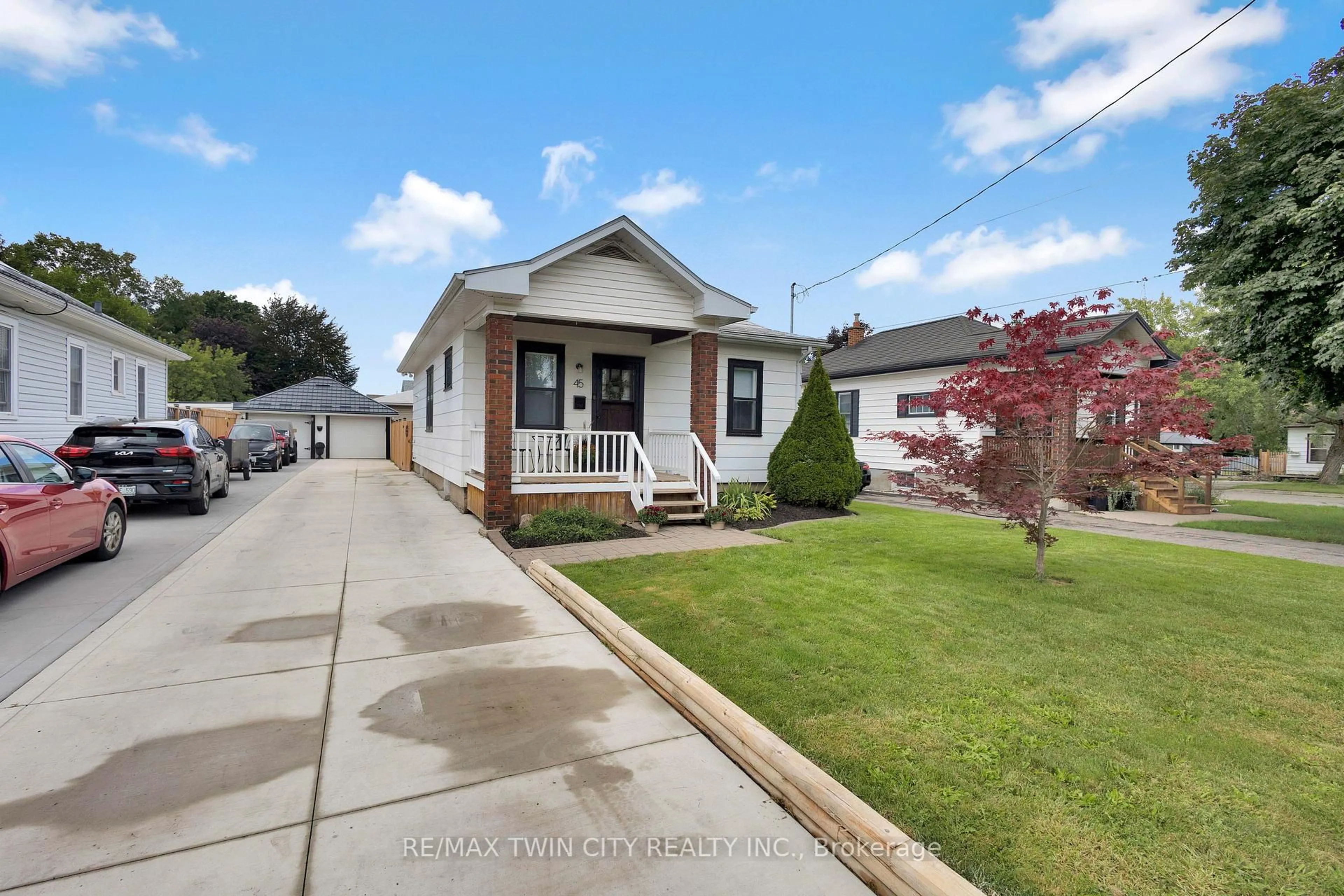 Home with vinyl exterior material, street for 45 Woodhouse St, Norfolk Ontario N3Y 1E8