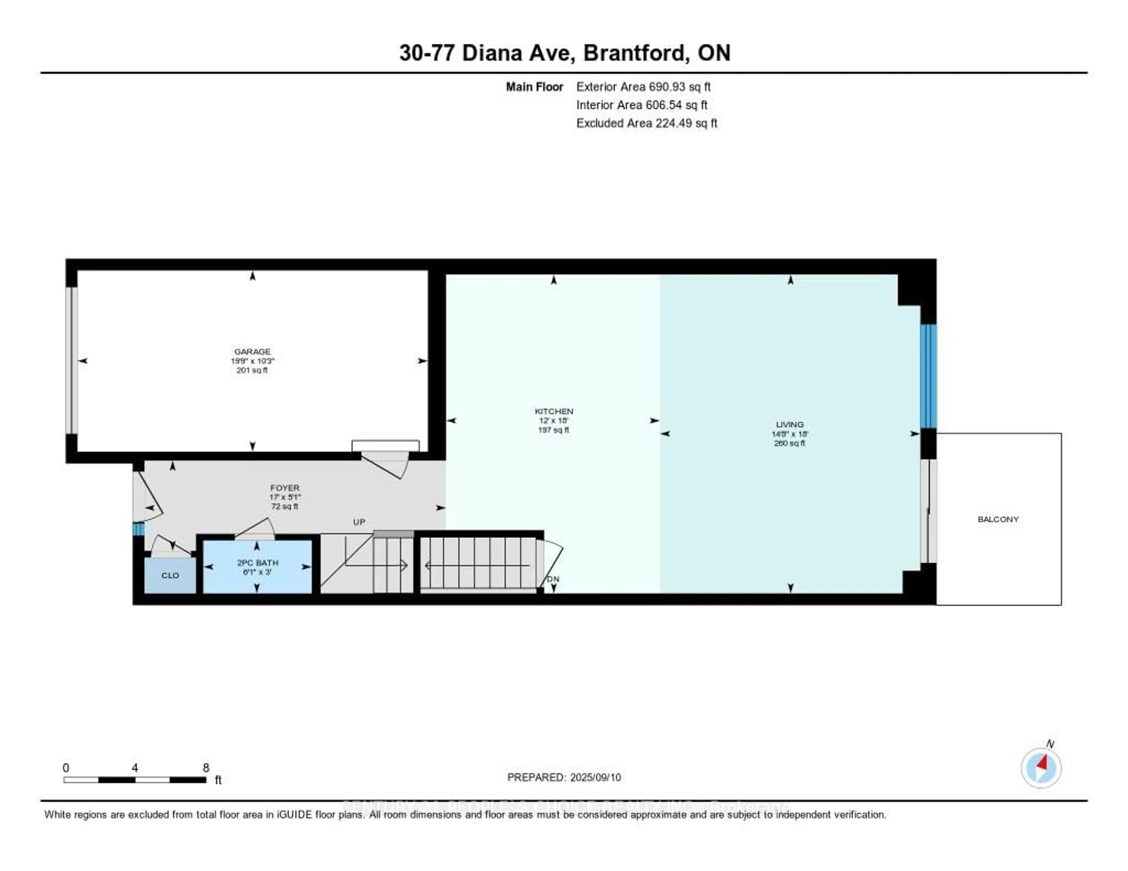 Floor plan for 77 Diana Ave #30, Brantford Ontario N3T 6P9