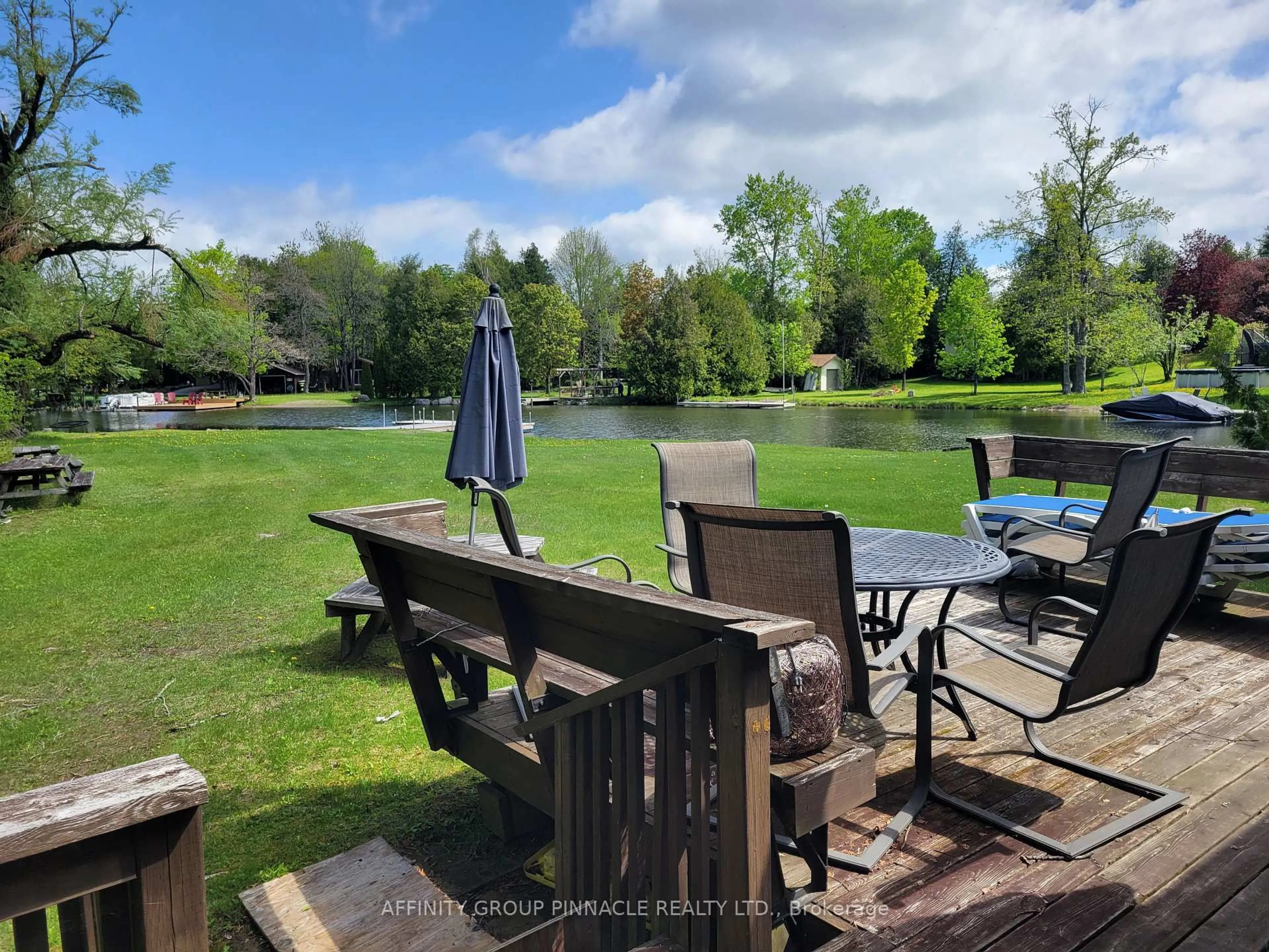 Patio, water/lake/river/ocean view for 2473 Selwyn Bay Lane, Selwyn Ontario K0L 2H0
