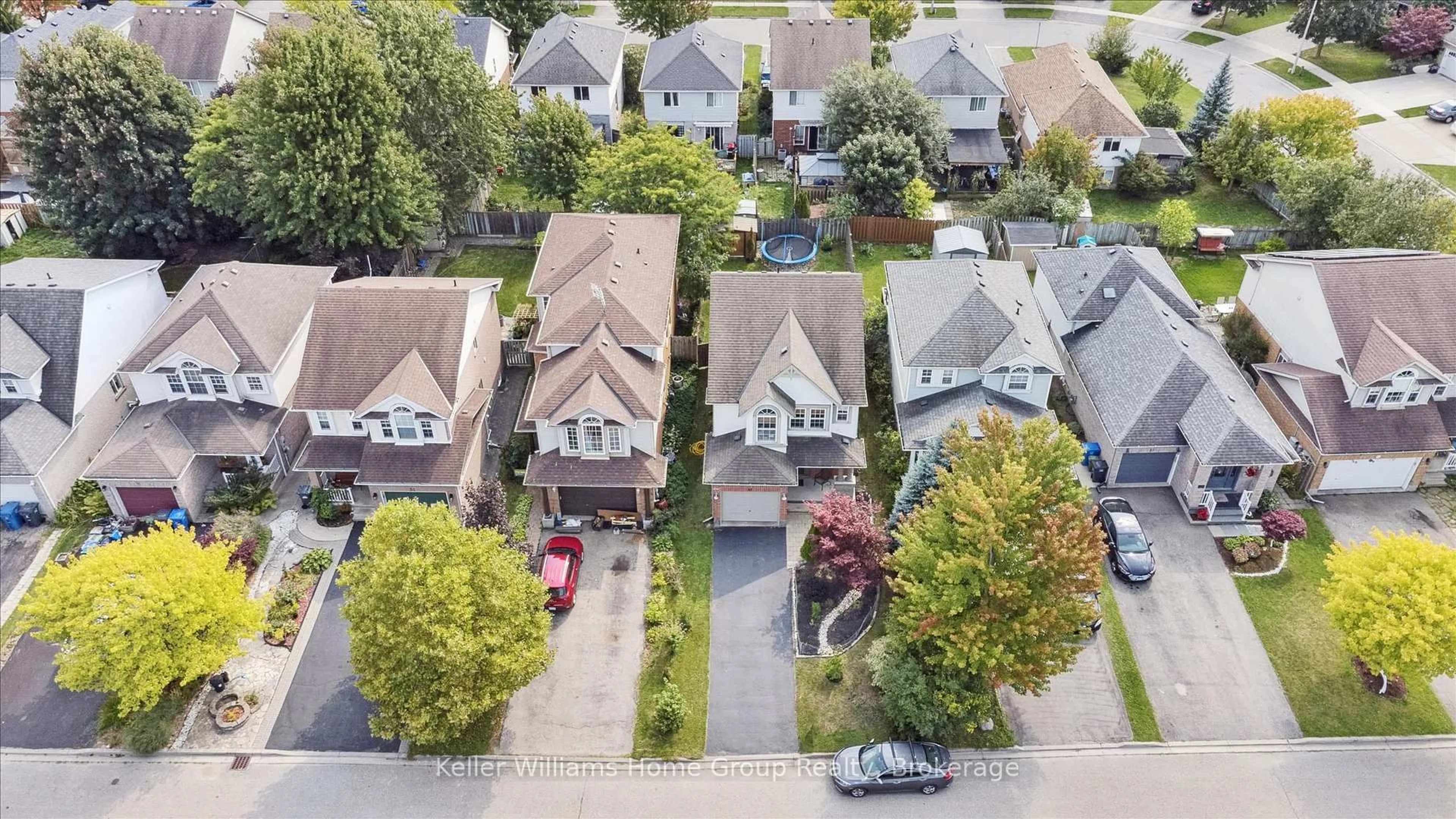 A pic from outside/outdoor area/front of a property/back of a property/a pic from drone, street for 47 Buckthorn Cres, Guelph Ontario N1E 7C3