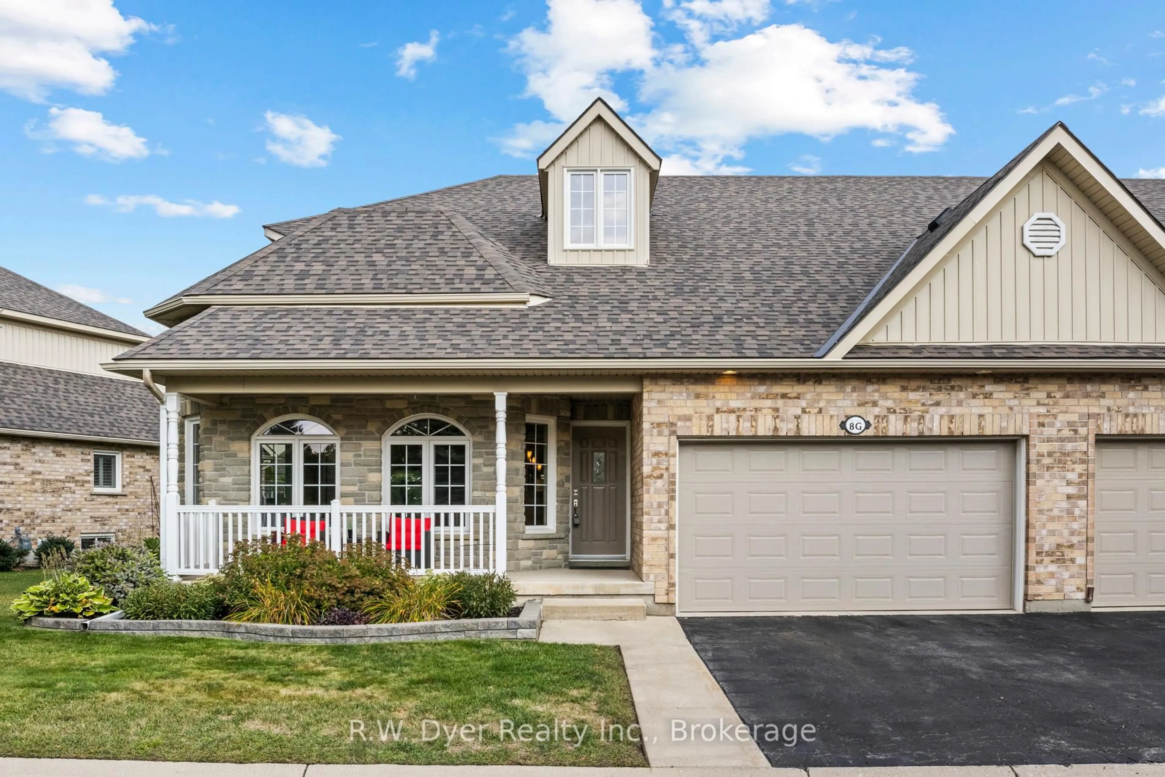 Home with brick exterior material, street for 350 Doon Valley Dr #8G, Kitchener Ontario N2P 2M9
