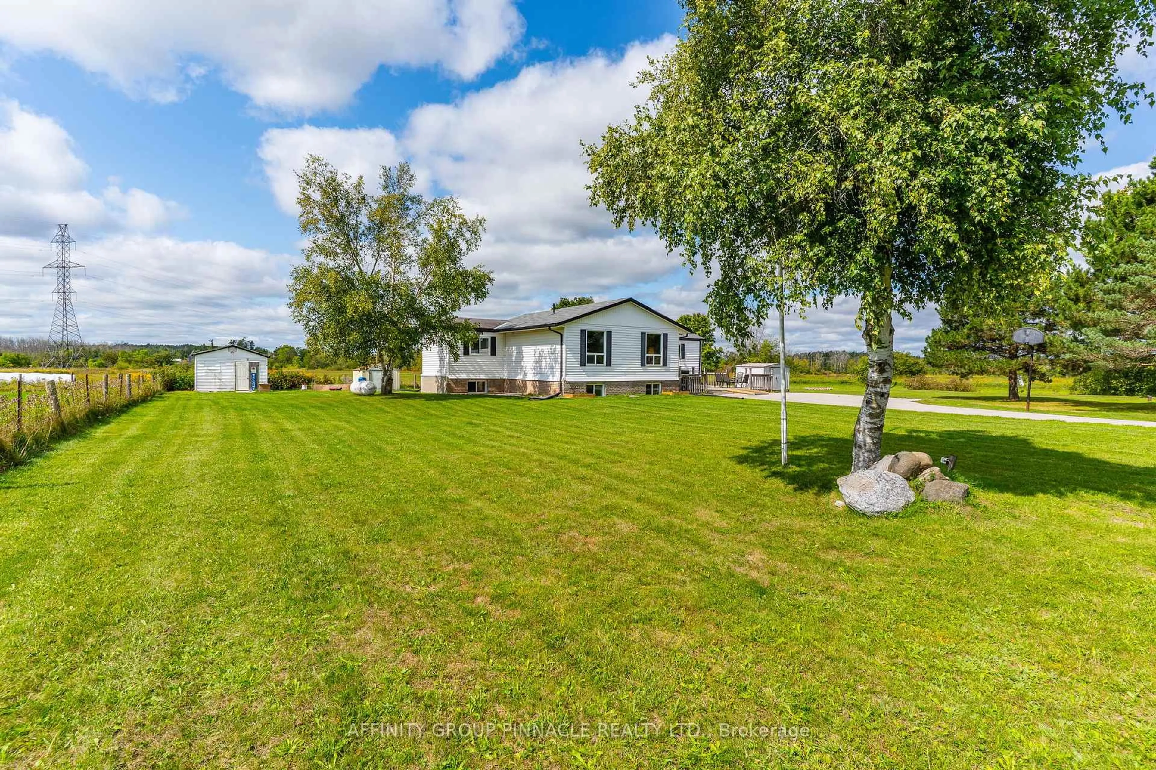 A pic from outside/outdoor area/front of a property/back of a property/a pic from drone, water/lake/river/ocean view for 1071 Opmar Rd, Kawartha Lakes Ontario K0M 2M0