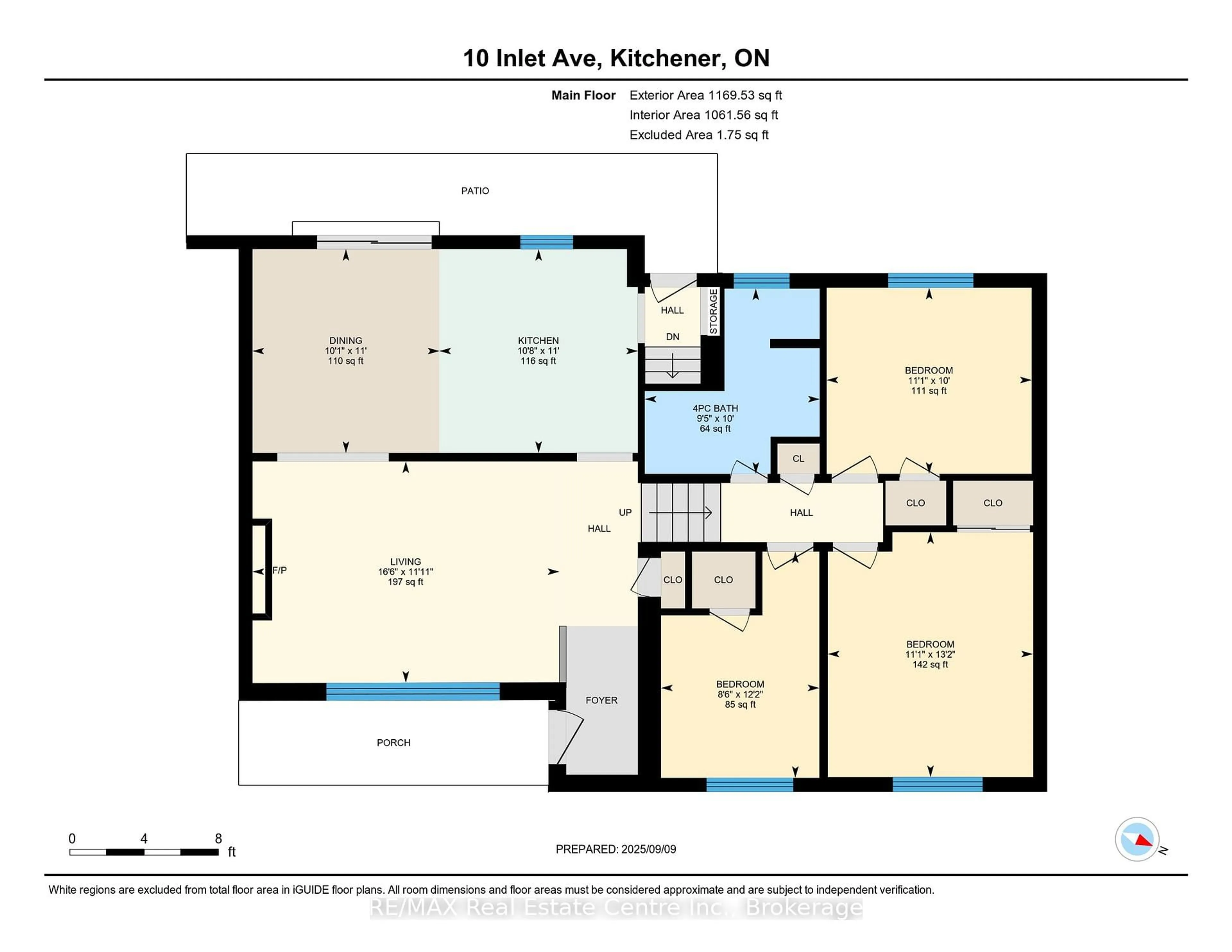 Floor plan for 10 Inlet Ave, Kitchener Ontario N2B 2L8