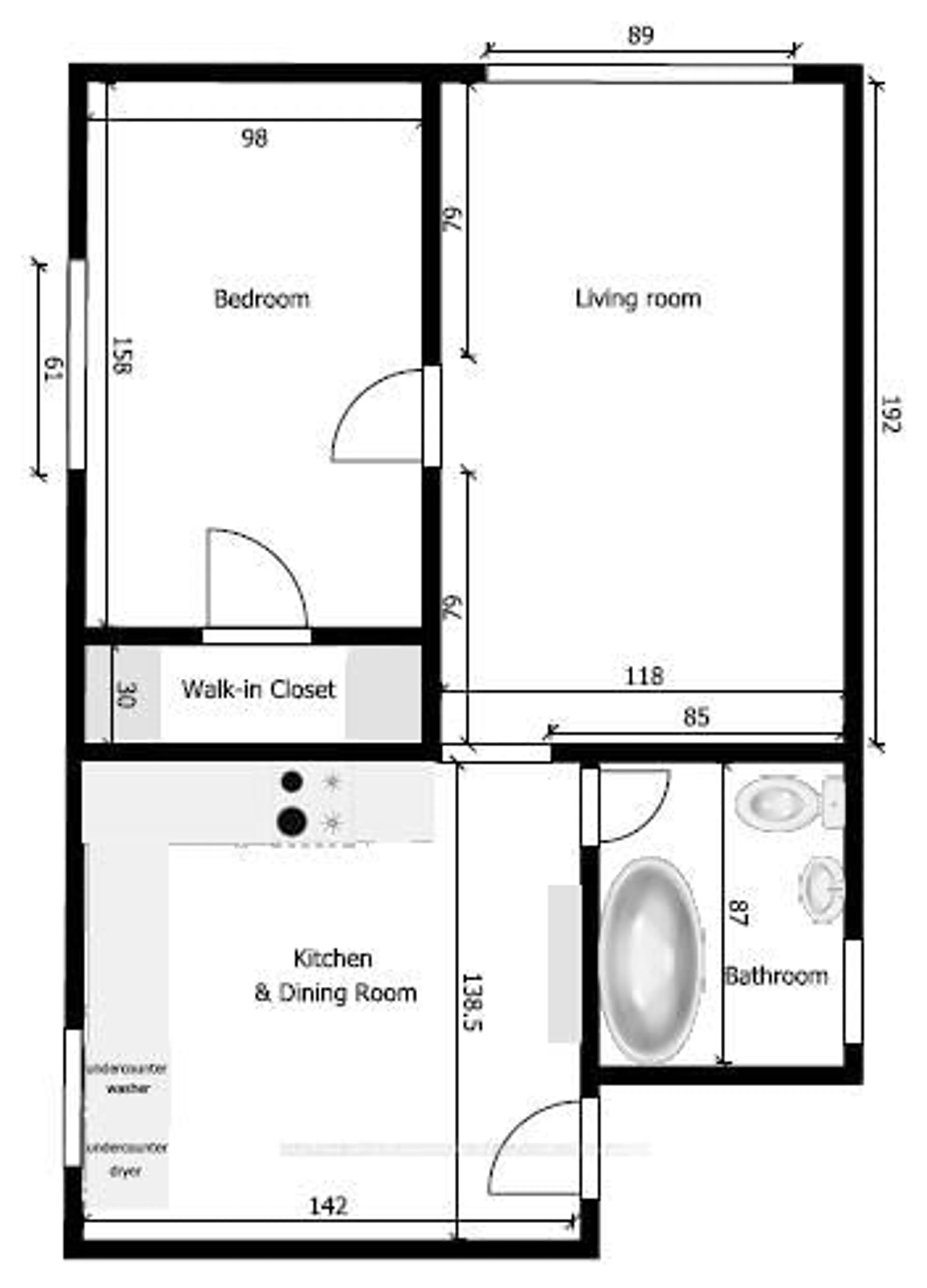 Floor plan for 164 WENTWORTH St, Hamilton Ontario L8N 2Z2