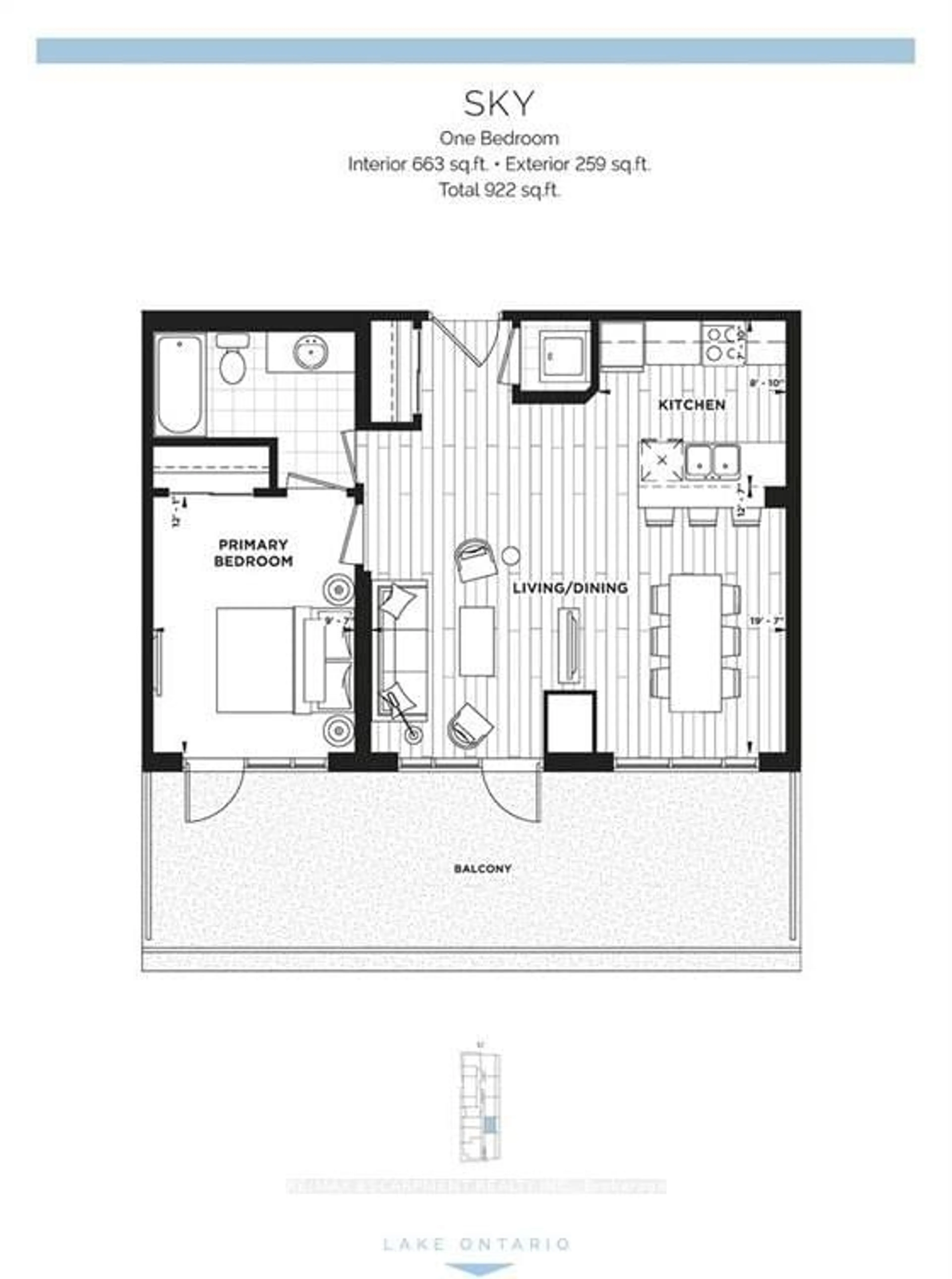 Floor plan for 461 Green Rd #1202, Hamilton Ontario L8E 5B4