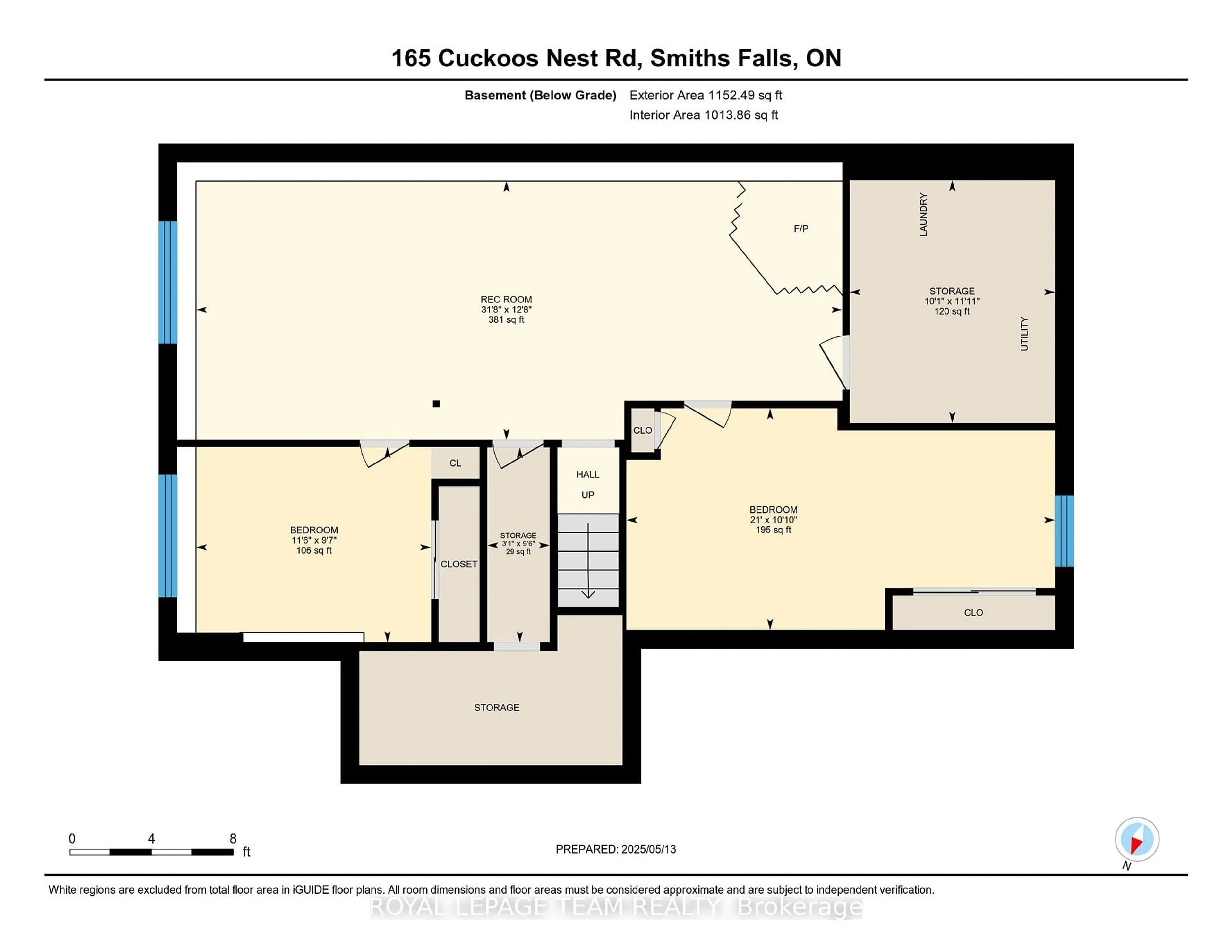 Floor plan for 165 Cuckoos Nest Rd, Smiths Falls Ontario K7A 4S7