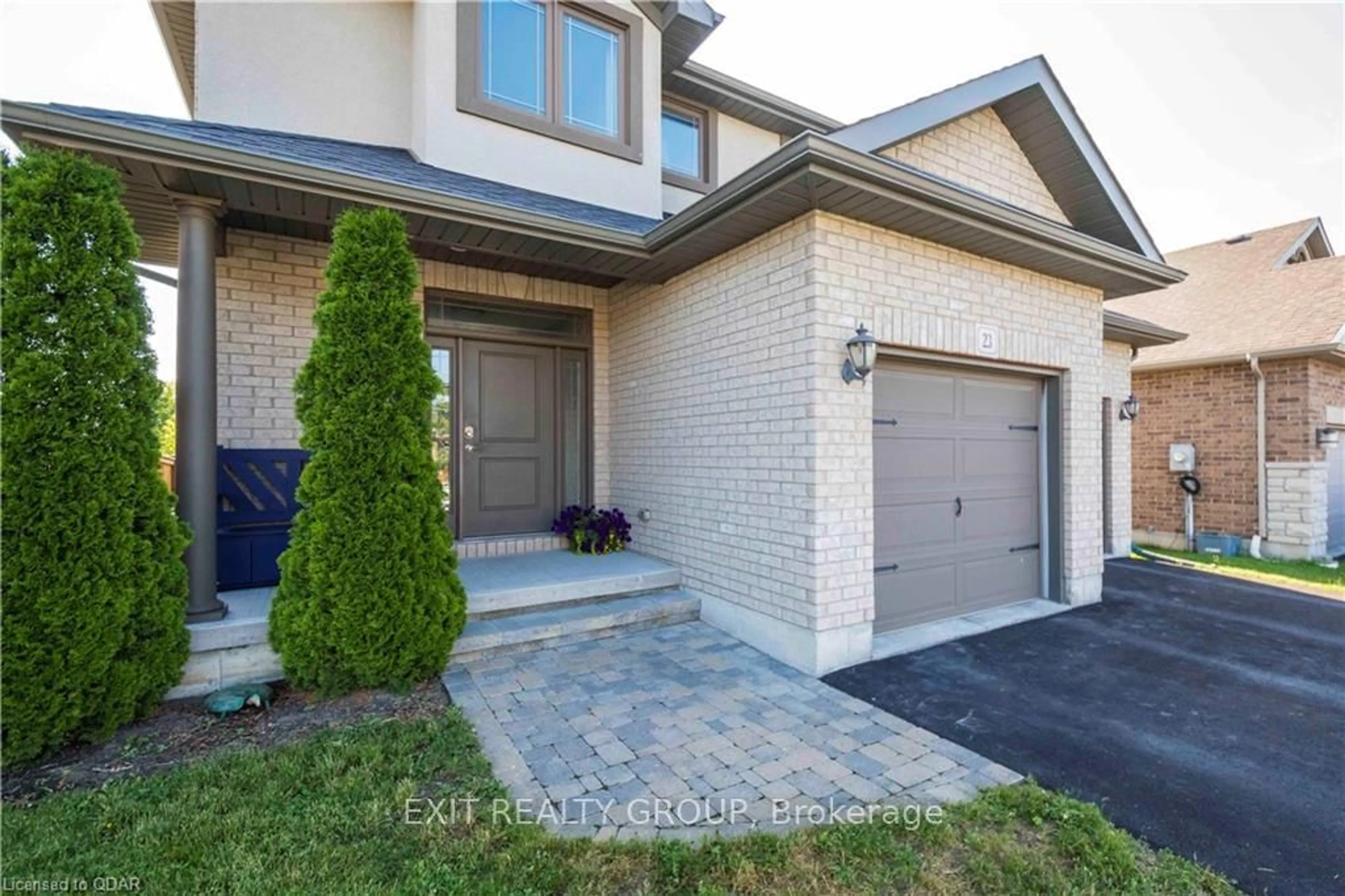 Home with brick exterior material, street for 23 Scenic Dr, Belleville Ontario K8N 4Z5