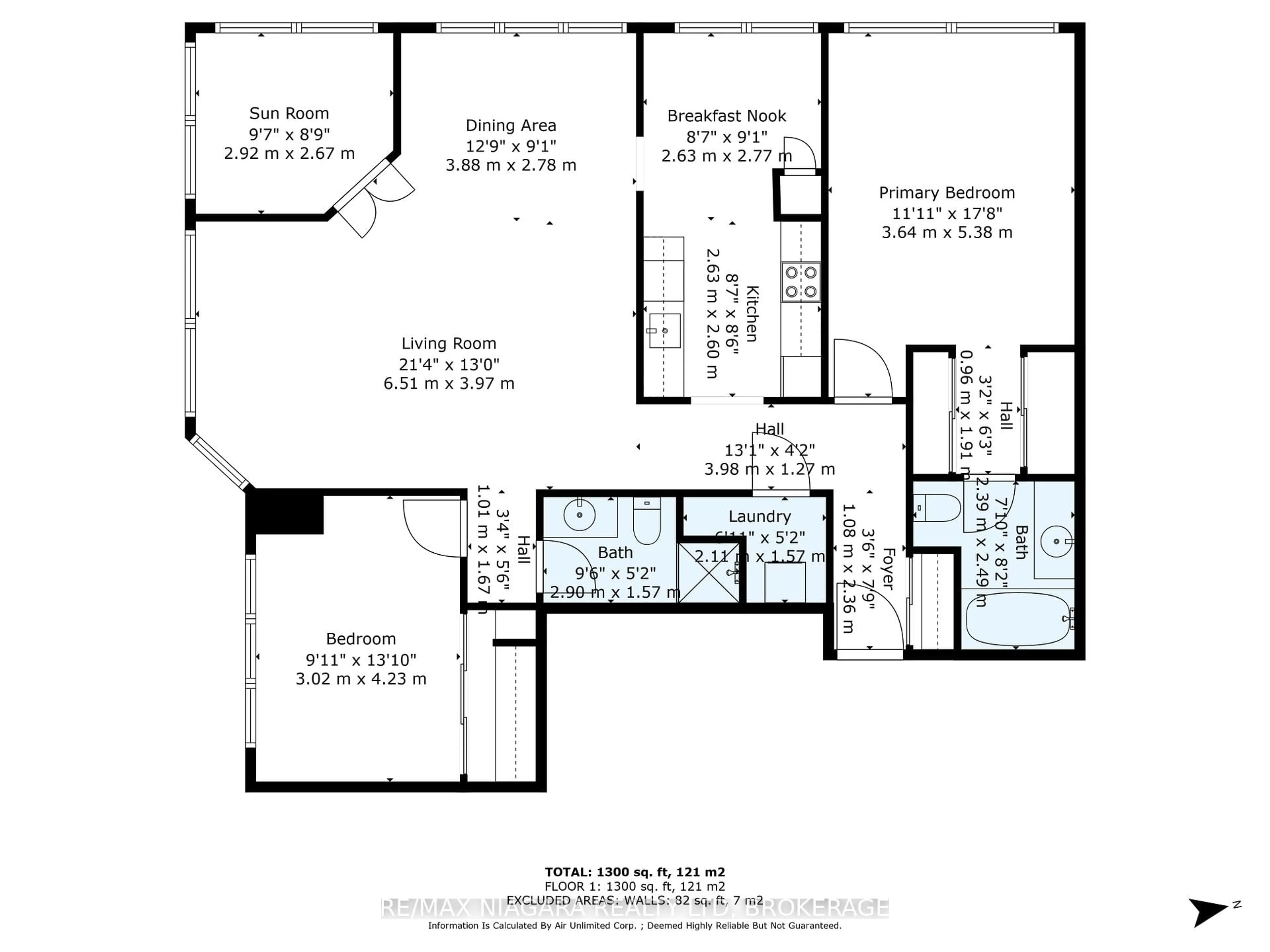 Floor plan for 5100 Dorchester Rd #303, Niagara Falls Ontario L2E 7H4
