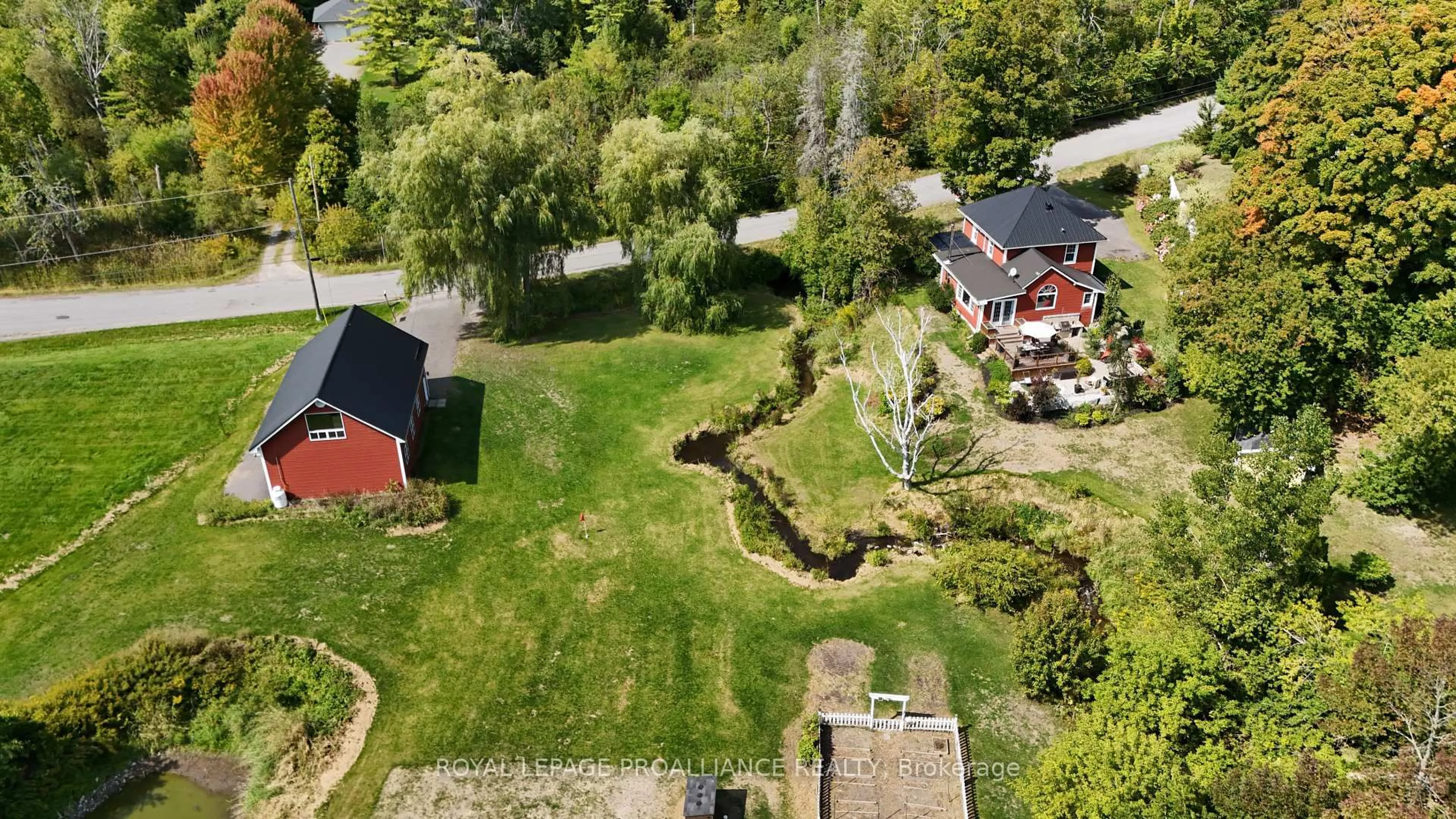 A pic from outside/outdoor area/front of a property/back of a property/a pic from drone, street for 314 Halloway Rd, Stirling Ontario K0K 3E0