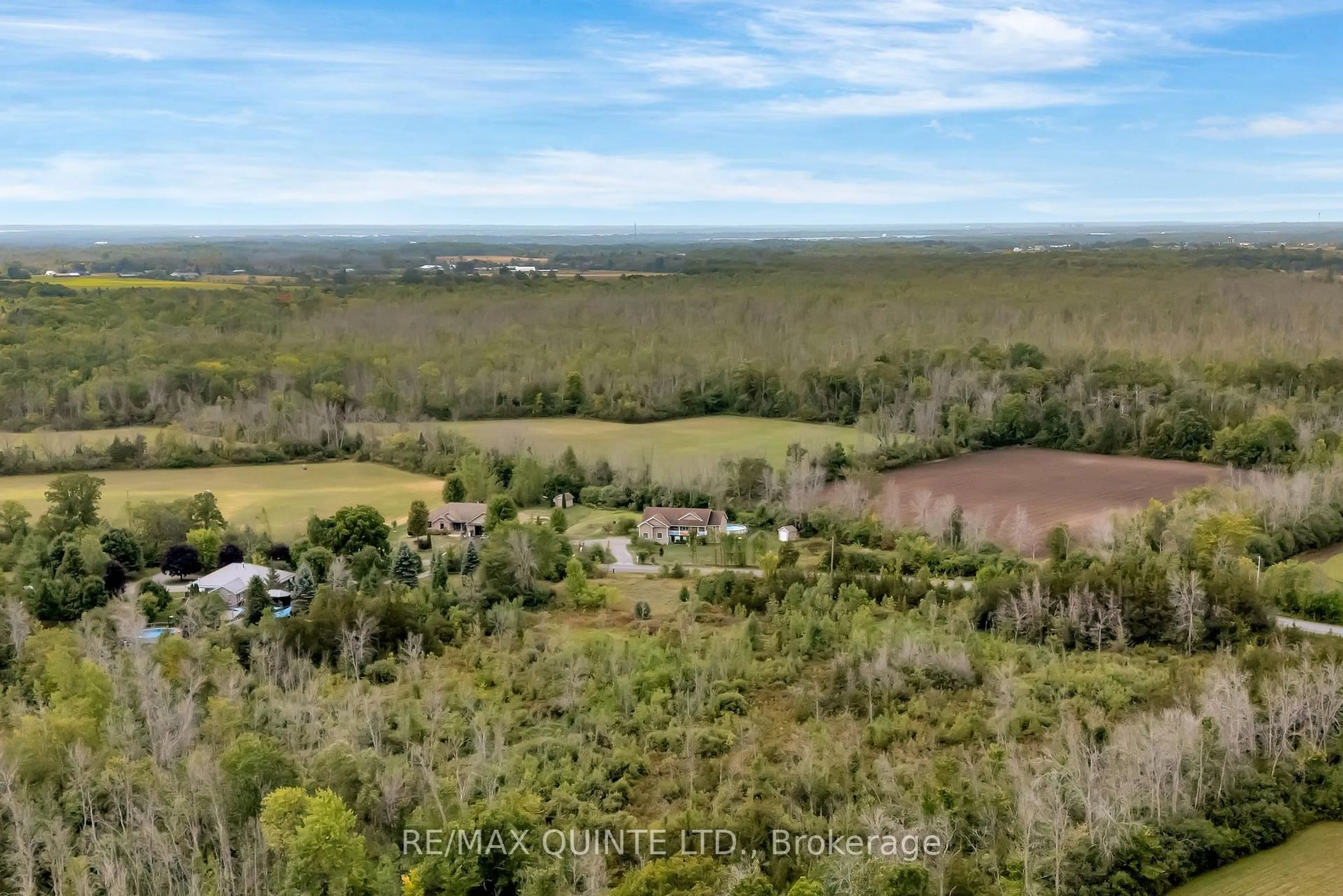 A pic from outside/outdoor area/front of a property/back of a property/a pic from drone, forest/trees view for 405 Brennan Rd, Belleville Ontario K8N 4Z6