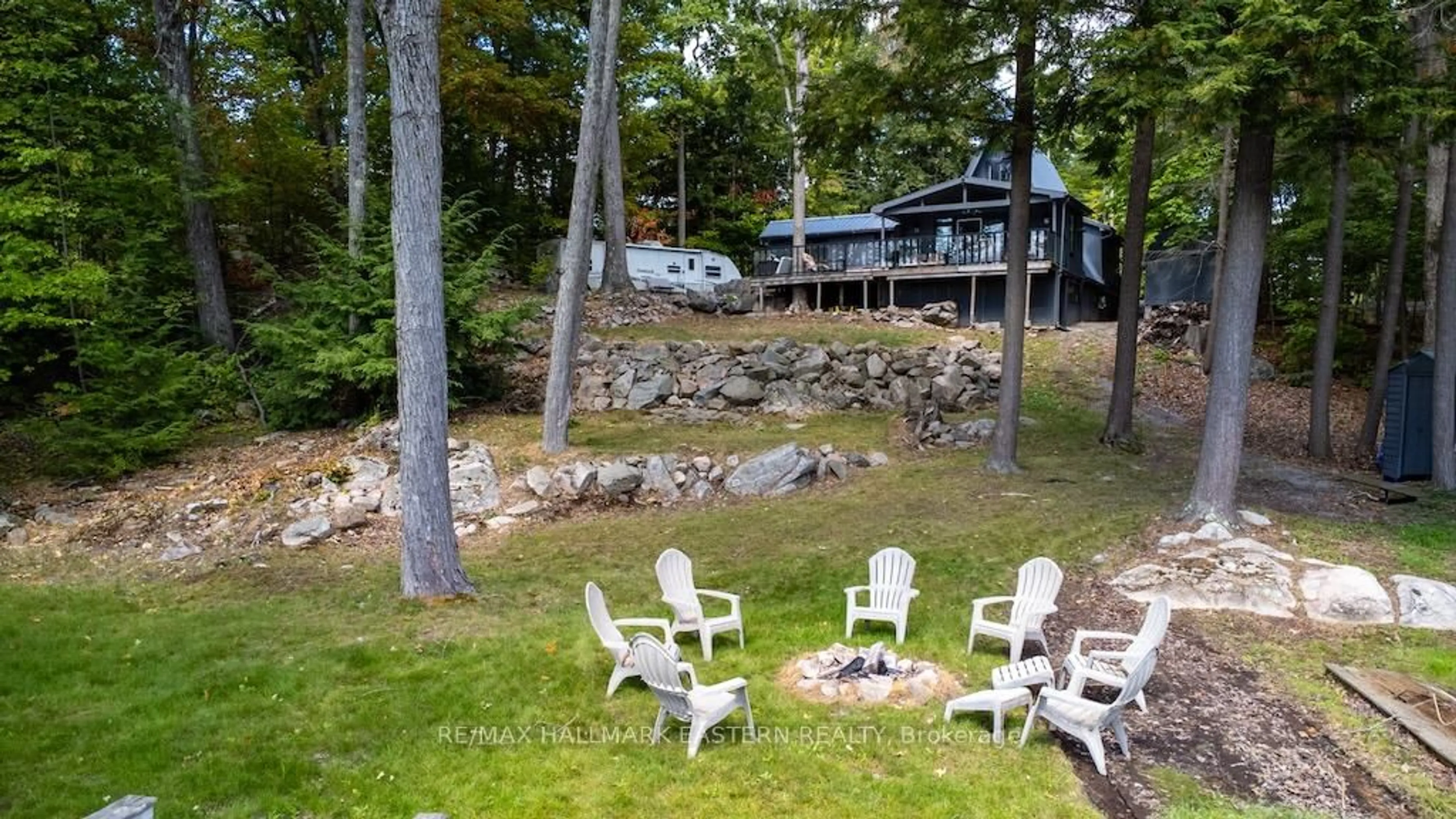 Patio, water/lake/river/ocean view for 1711 Greenwood Lane, Selwyn Ontario K0L 2H0