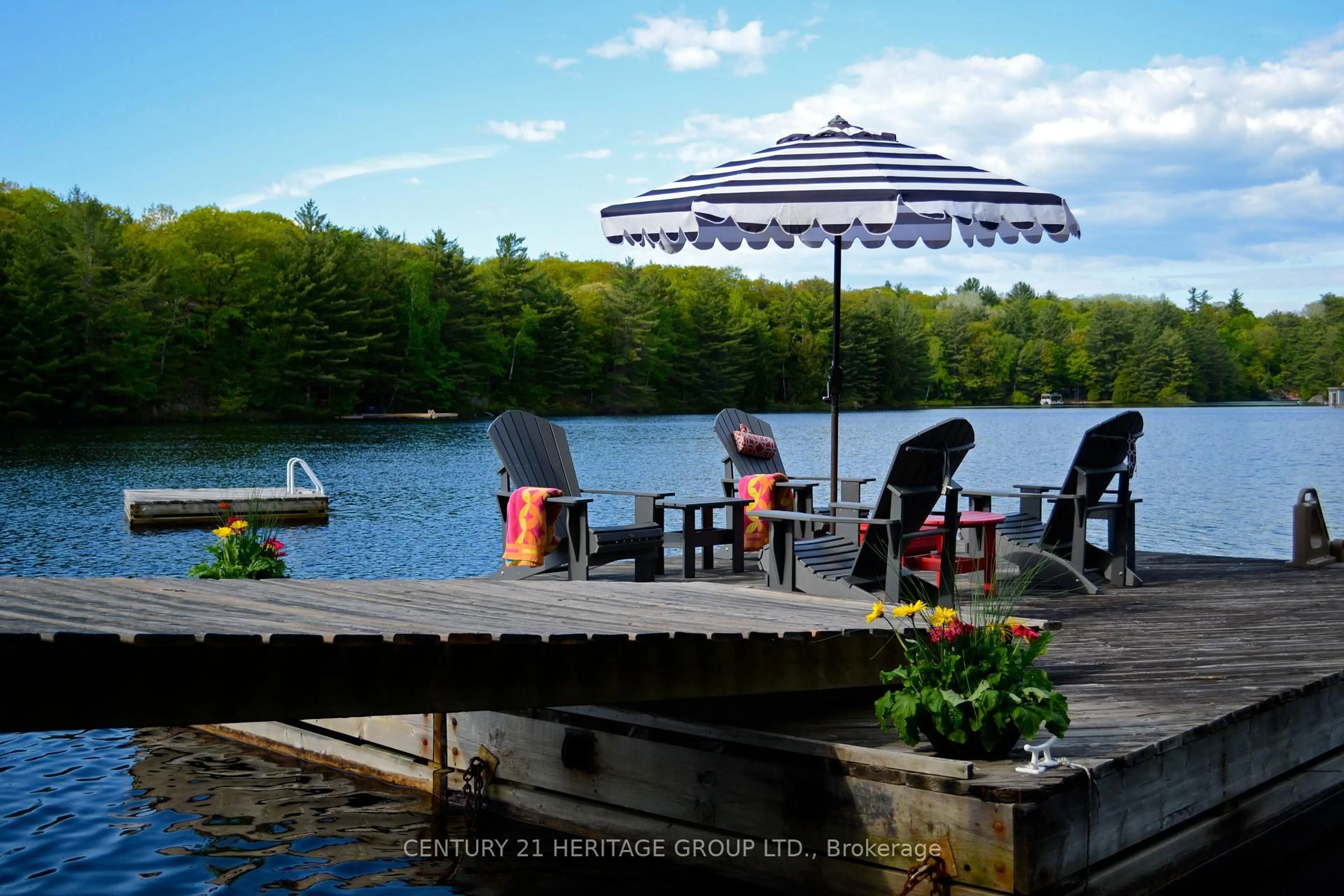 Patio, water/lake/river/ocean view for 46 Goddard Cres, Seguin Ontario P2A 0B2