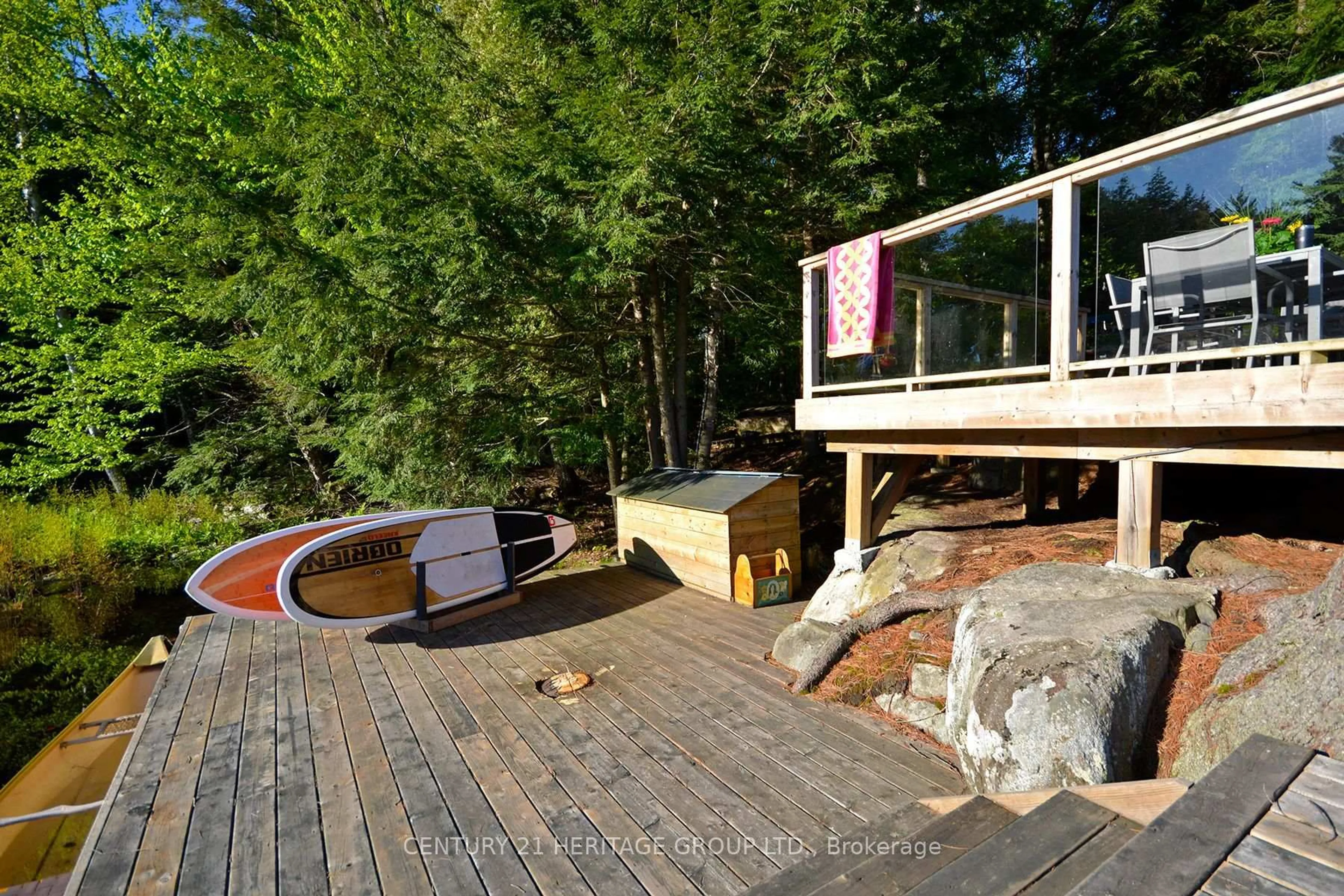 Patio, water/lake/river/ocean view for 46 Goddard Cres, Seguin Ontario P2A 0B2