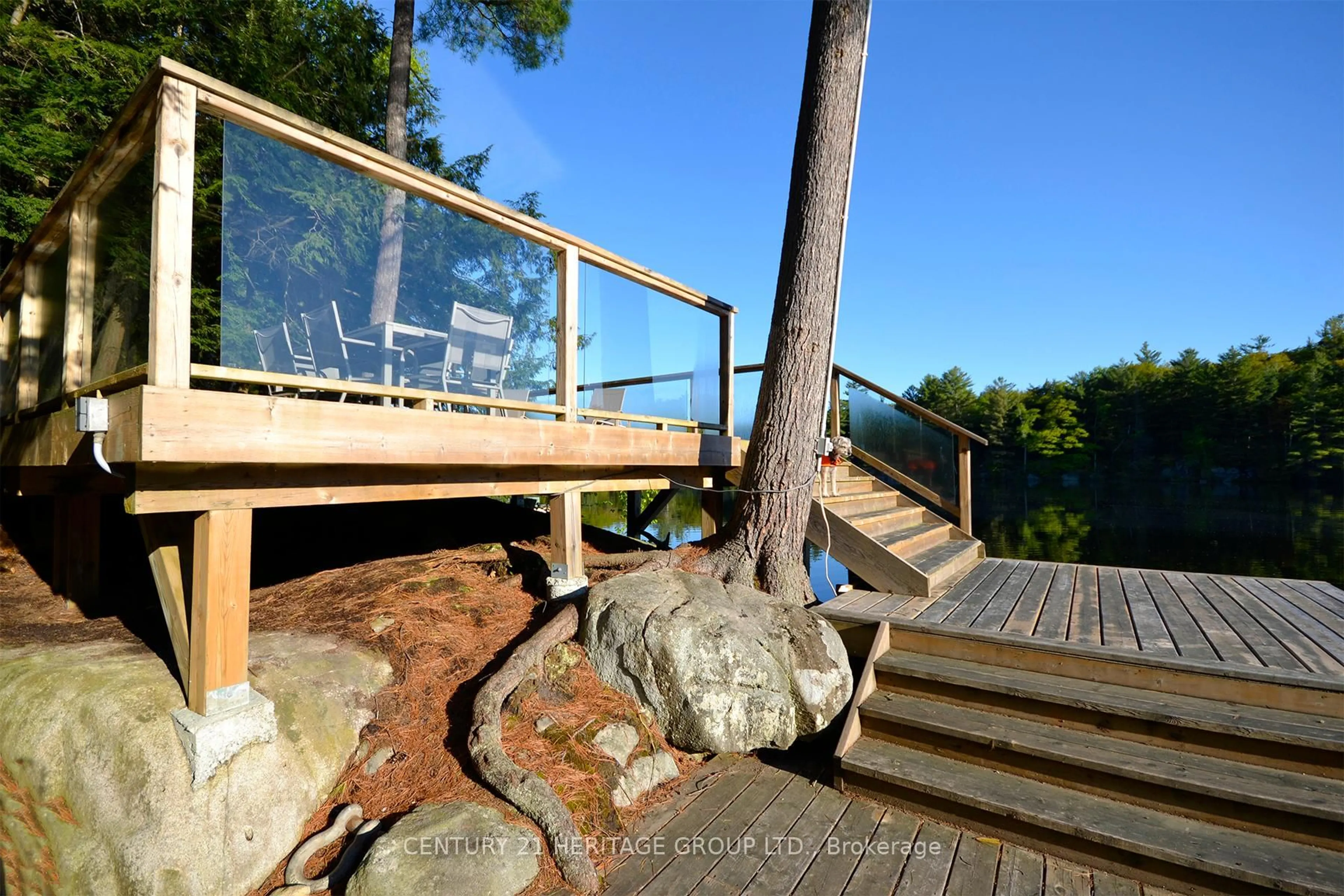 Patio, water/lake/river/ocean view for 46 Goddard Cres, Seguin Ontario P2A 0B2