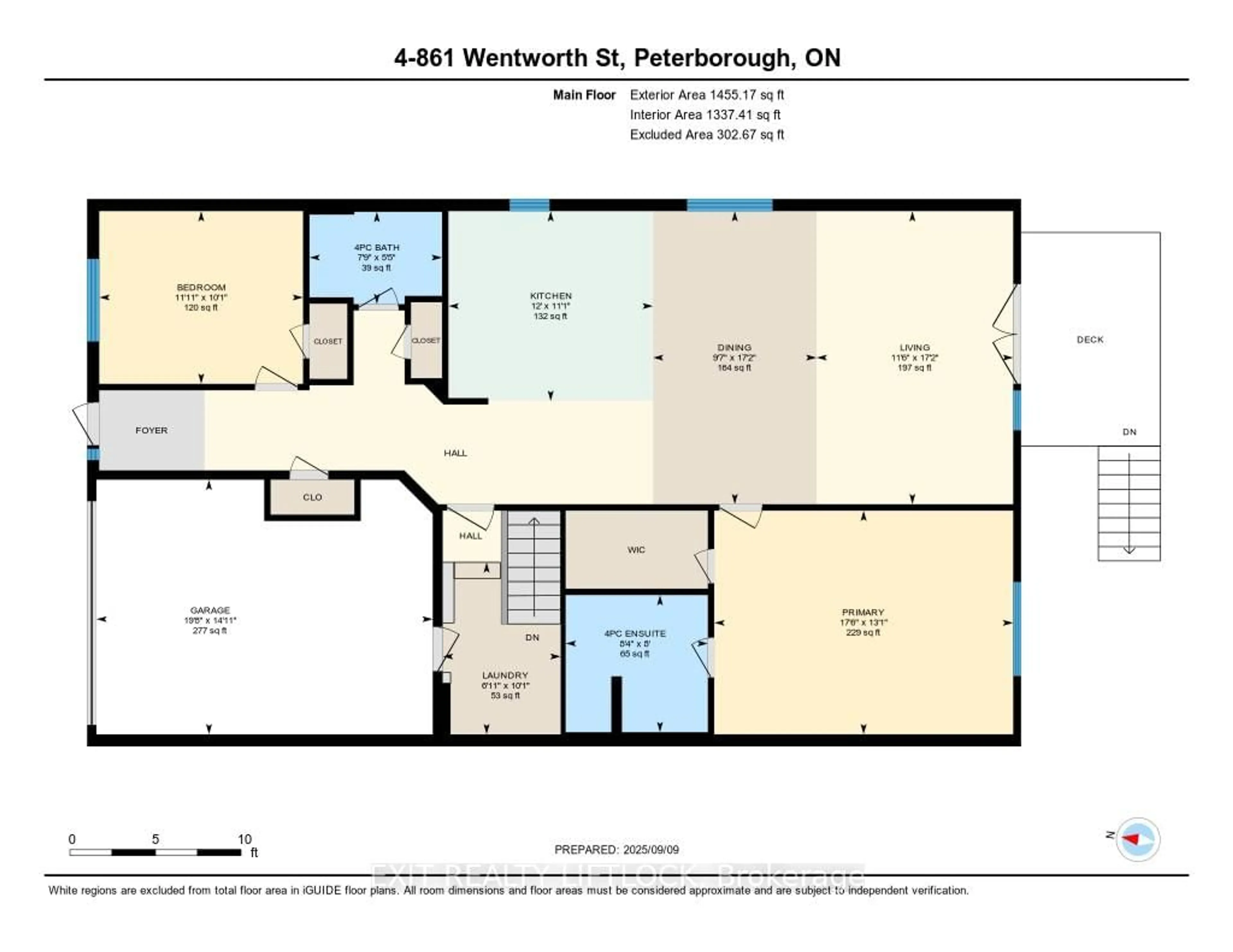 Floor plan for 861 Wentworth St #4, Peterborough Ontario K9J 8R7