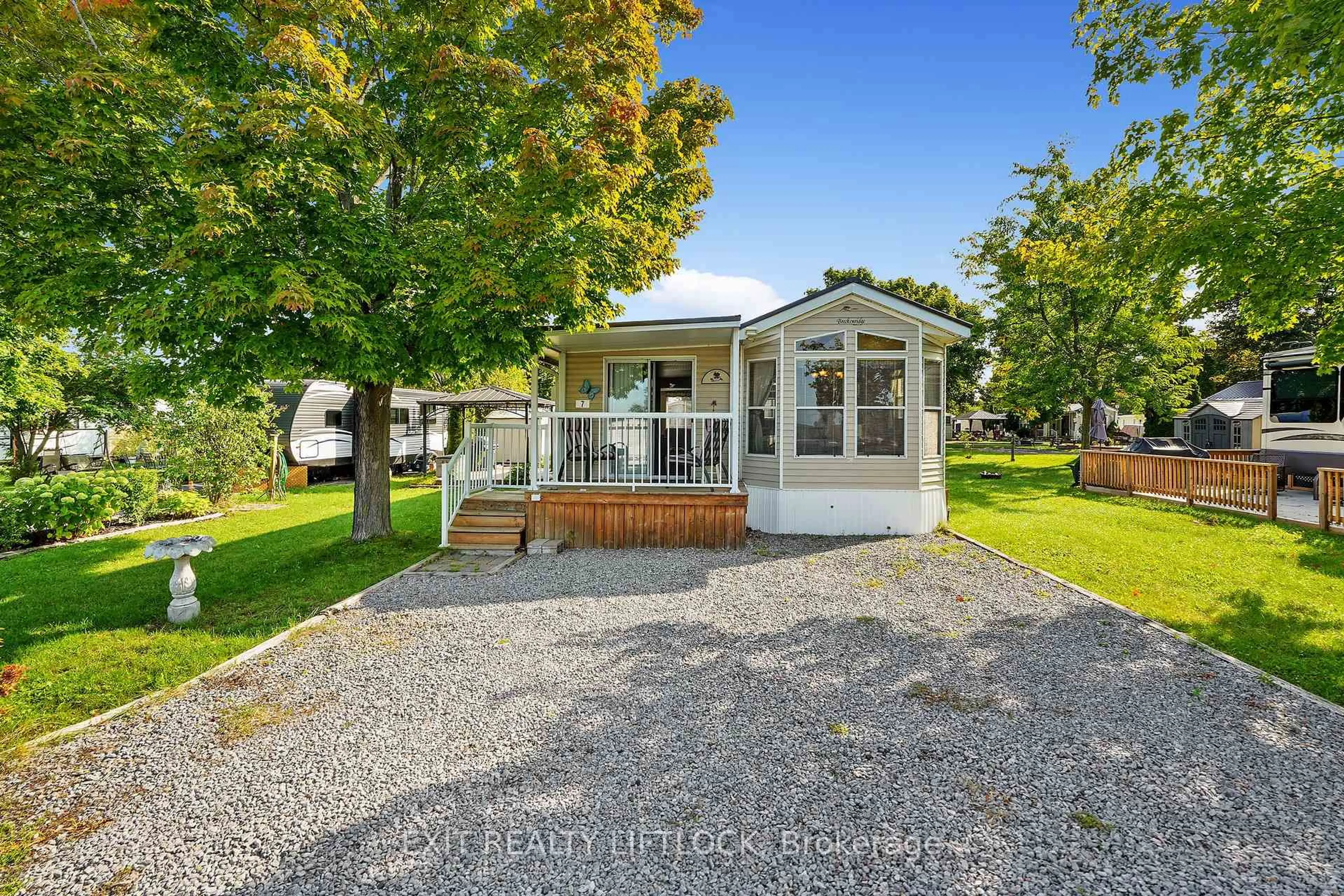 A pic from outside/outdoor area/front of a property/back of a property/a pic from drone, water/lake/river/ocean view for 7 Sunrise Drive-740 Serpent Mounds Dr, Otonabee-South Monaghan Ontario K0L 2G0
