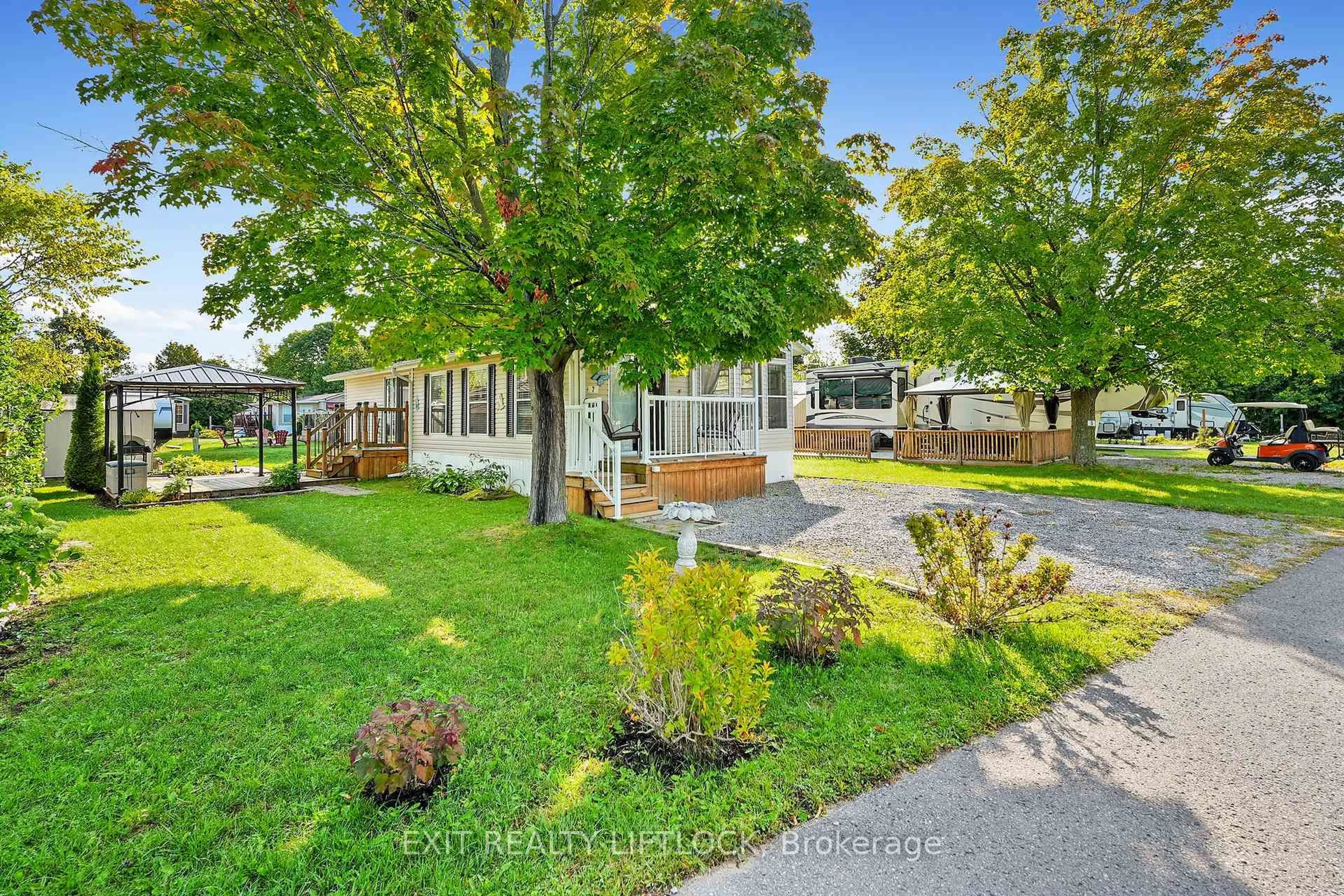 A pic from outside/outdoor area/front of a property/back of a property/a pic from drone, street for 7 Sunrise Drive-740 Serpent Mounds Dr, Otonabee-South Monaghan Ontario K0L 2G0
