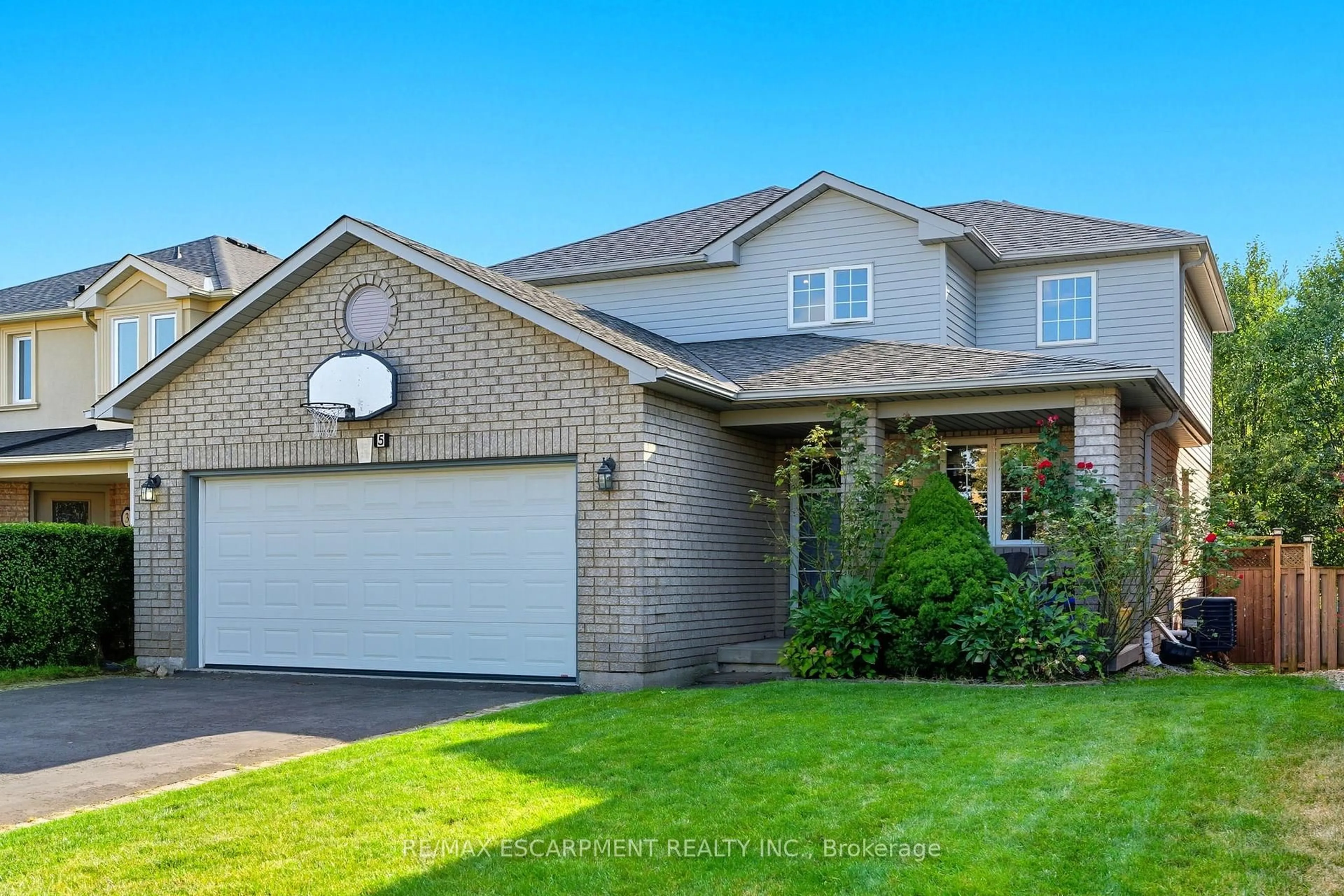 Home with brick exterior material, street for 5 Chesapeake Dr, Hamilton Ontario L8B 0H7