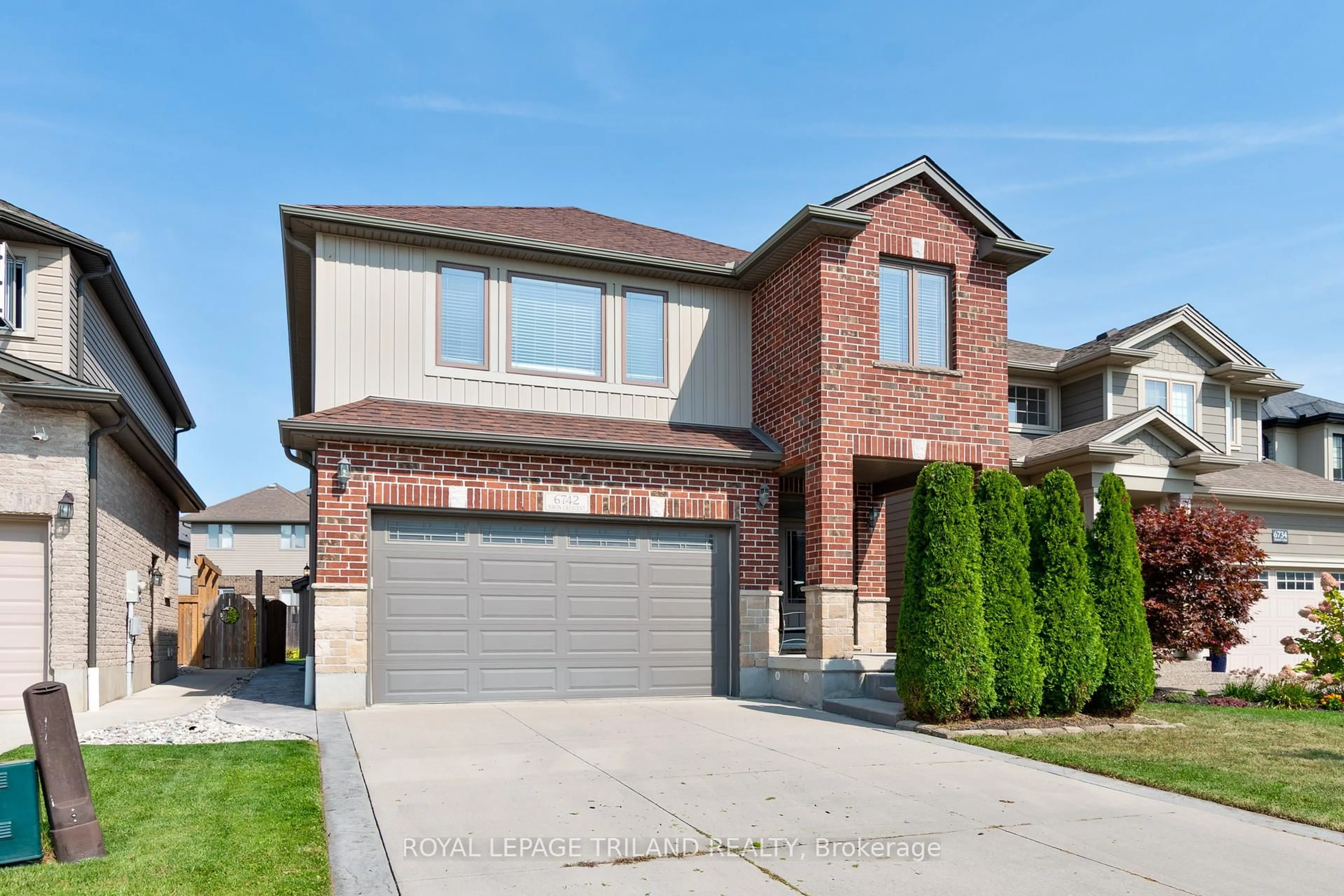 Home with brick exterior material, street for 6742 NAVIN Cres, London South Ontario N6P 0B6