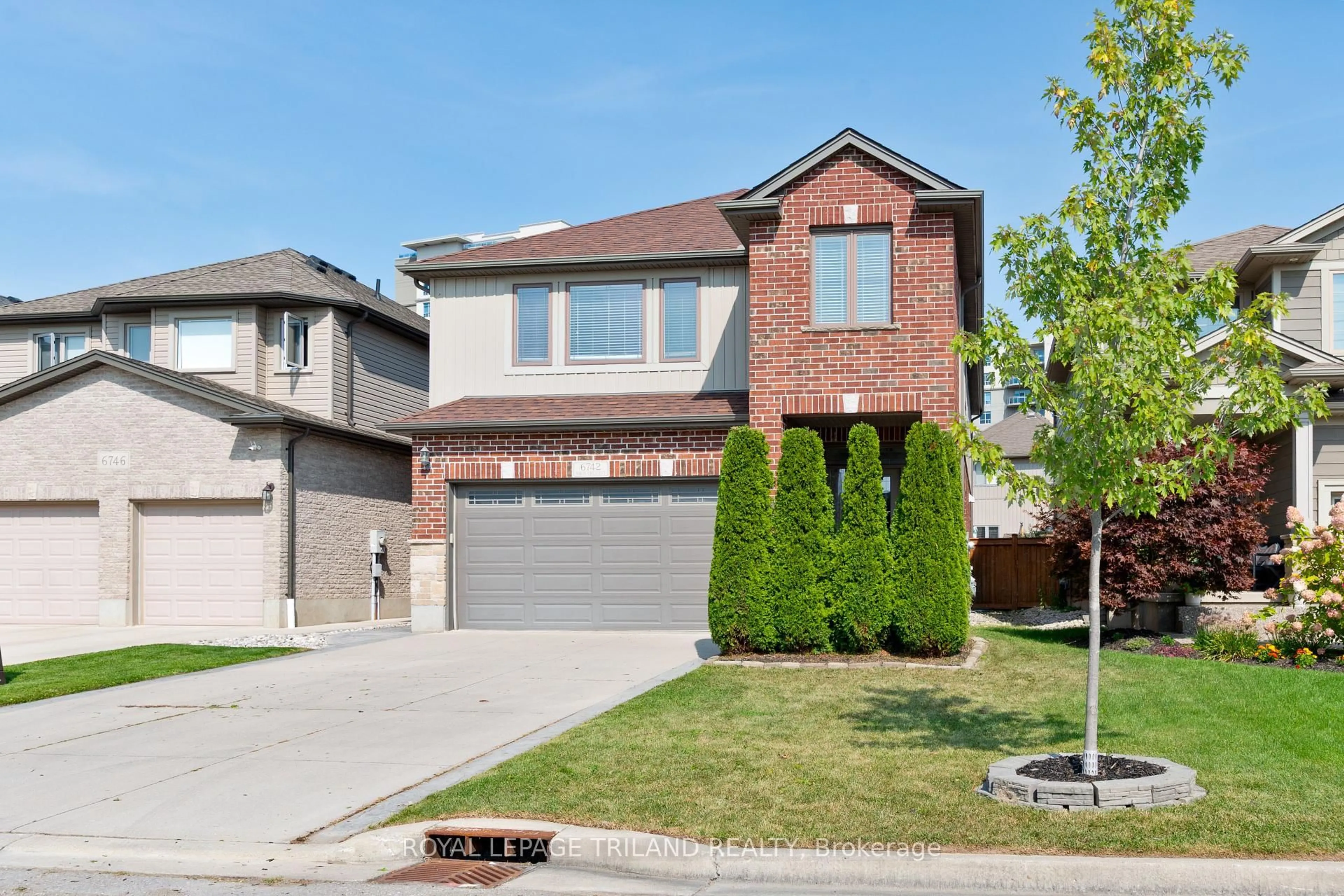 Home with brick exterior material, street for 6742 NAVIN Cres, London South Ontario N6P 0B6