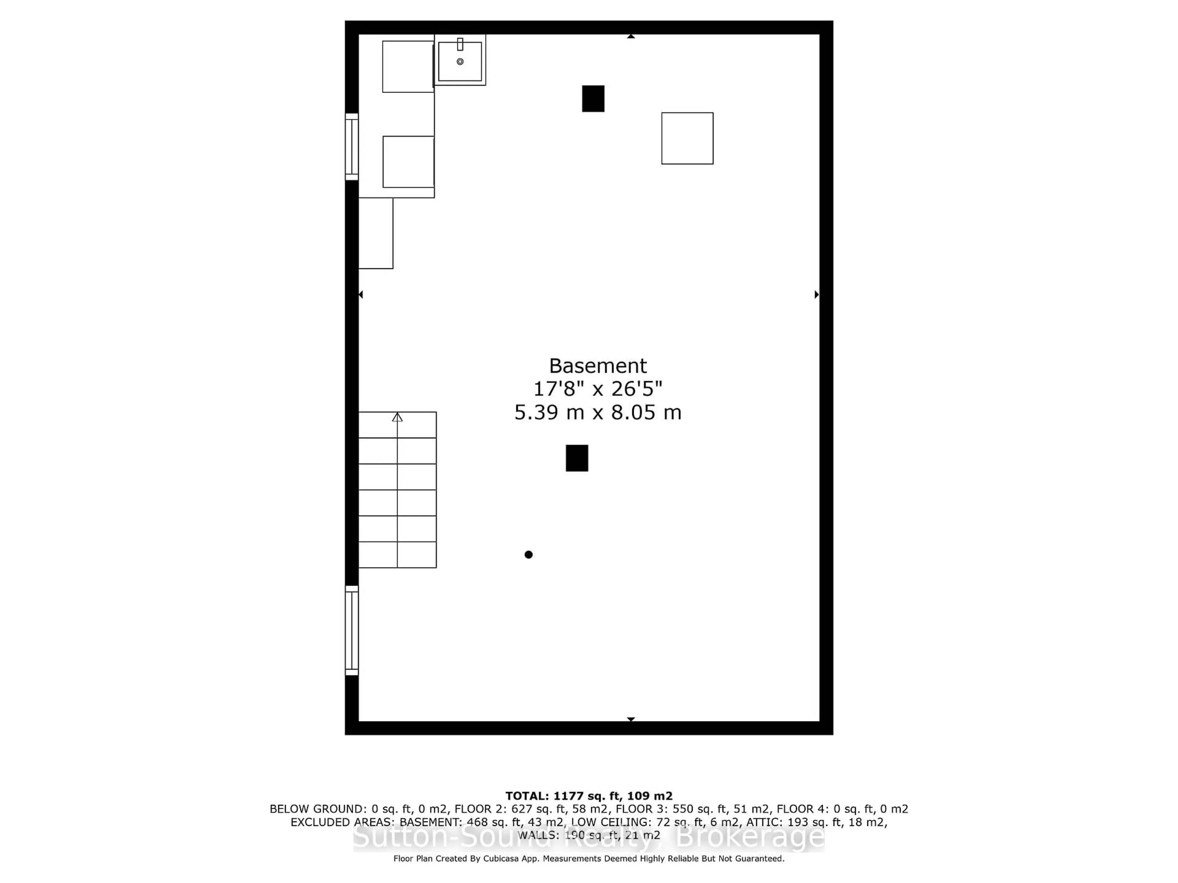 Floor plan for 575 2nd Ave, Owen Sound Ontario N4K 2G5