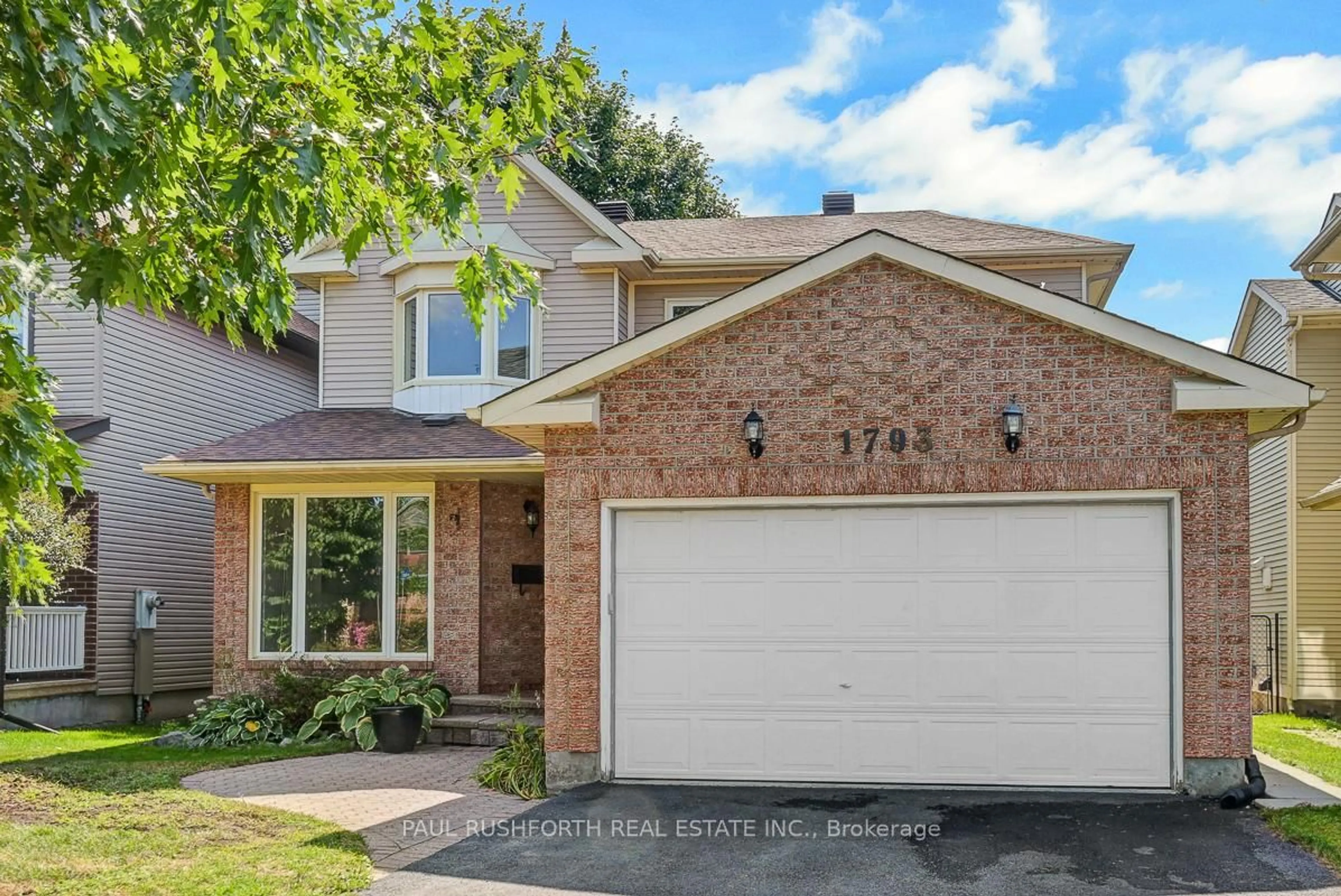Home with brick exterior material, street for 1793 Hunters Run Dr, Ottawa Ontario K1C 6X3