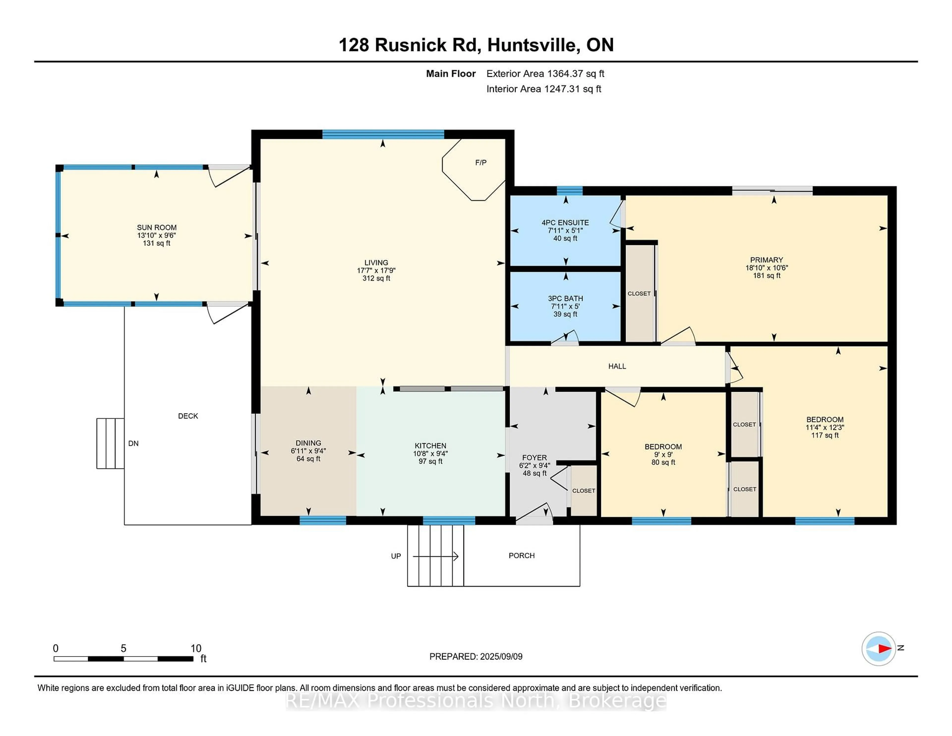 Floor plan for 128 Rusnick Dr, Huntsville Ontario P0B 1L0