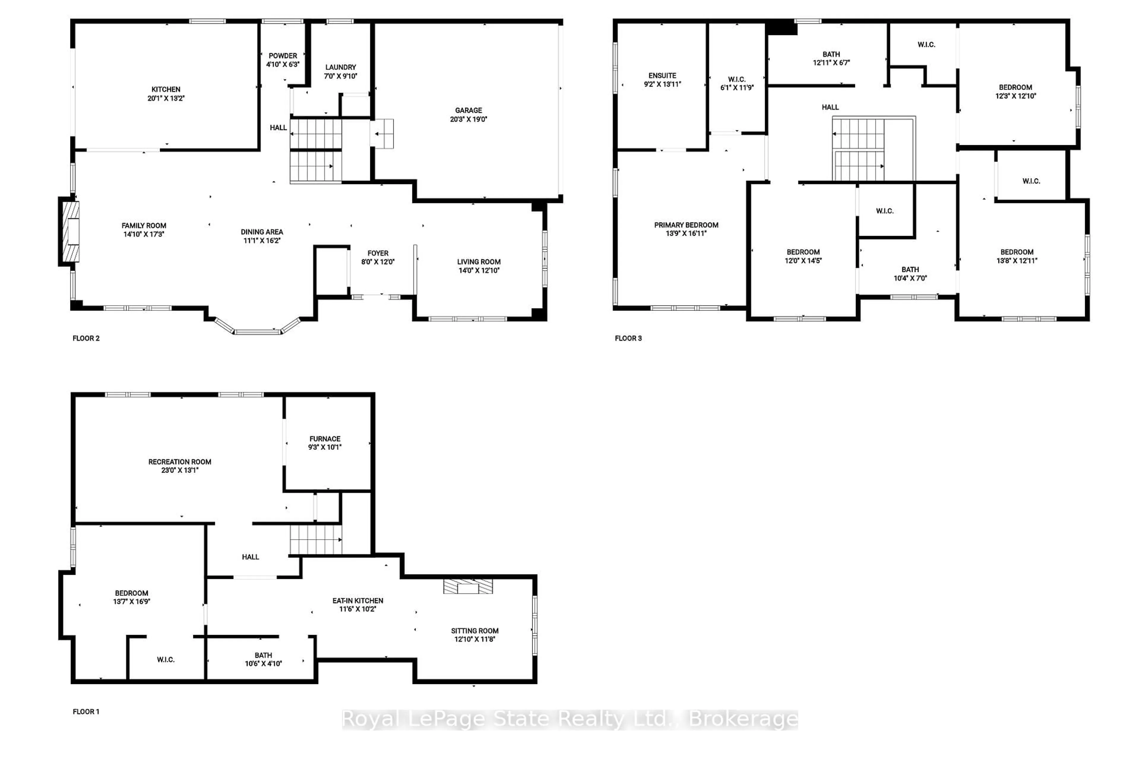 Floor plan for 3 Copperhill Crt, Hamilton Ontario L9C 0C2
