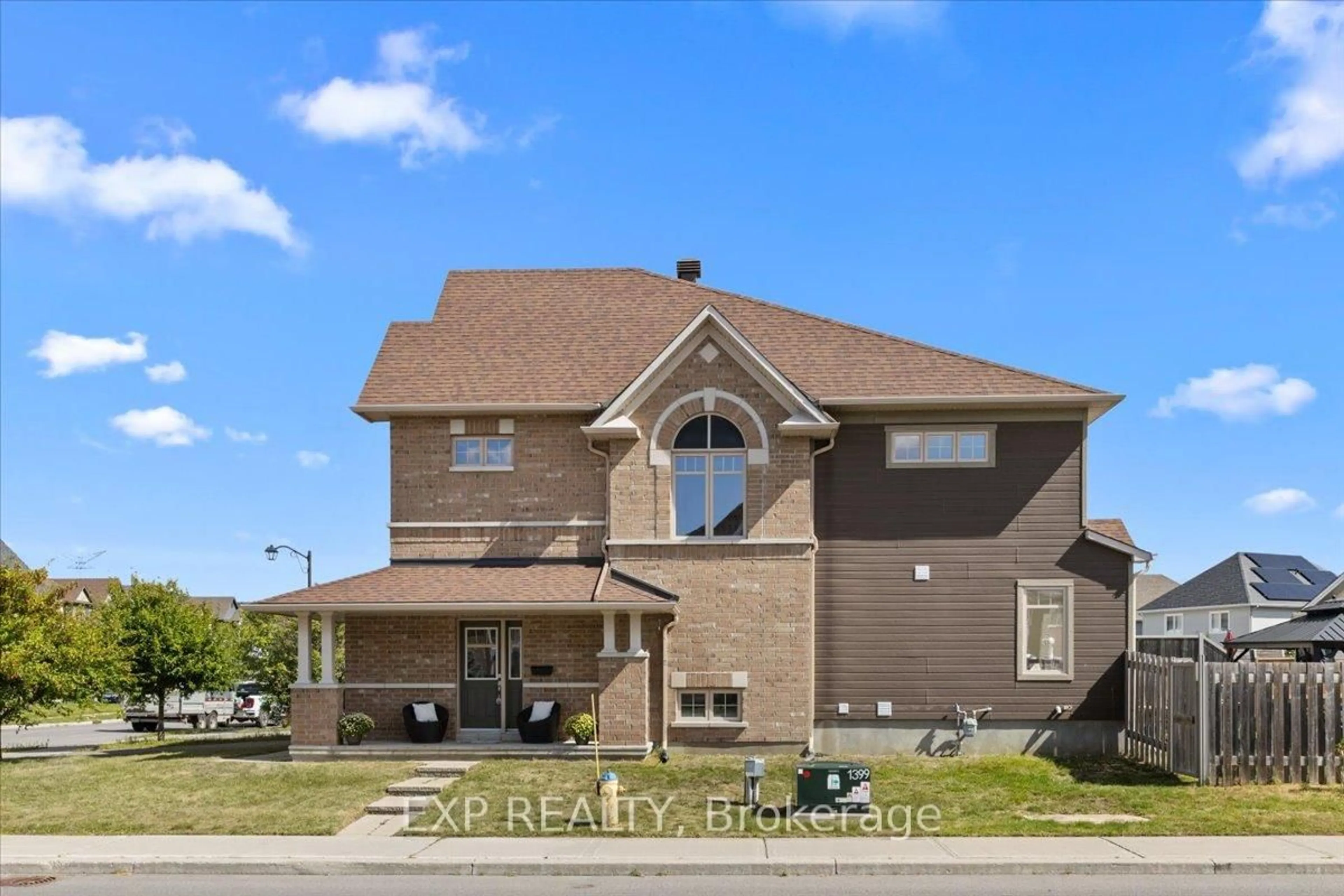 Home with brick exterior material, street for 376 Gerry Lalonde Dr, Ottawa Ontario K4A 0Y3
