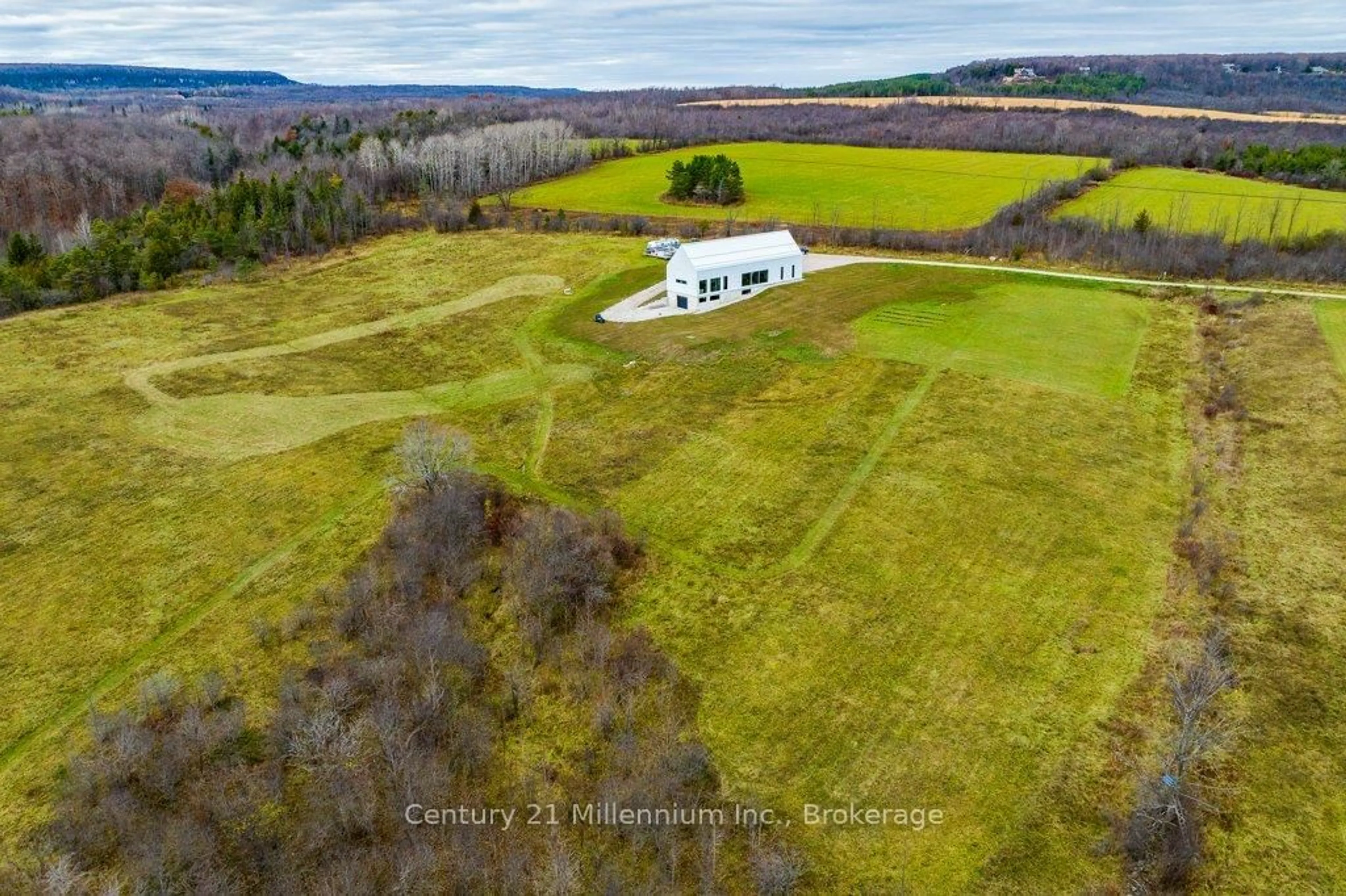 A pic from outside/outdoor area/front of a property/back of a property/a pic from drone, water/lake/river/ocean view for 138406 Grey Road 112, Meaford Ontario N4L 1W5
