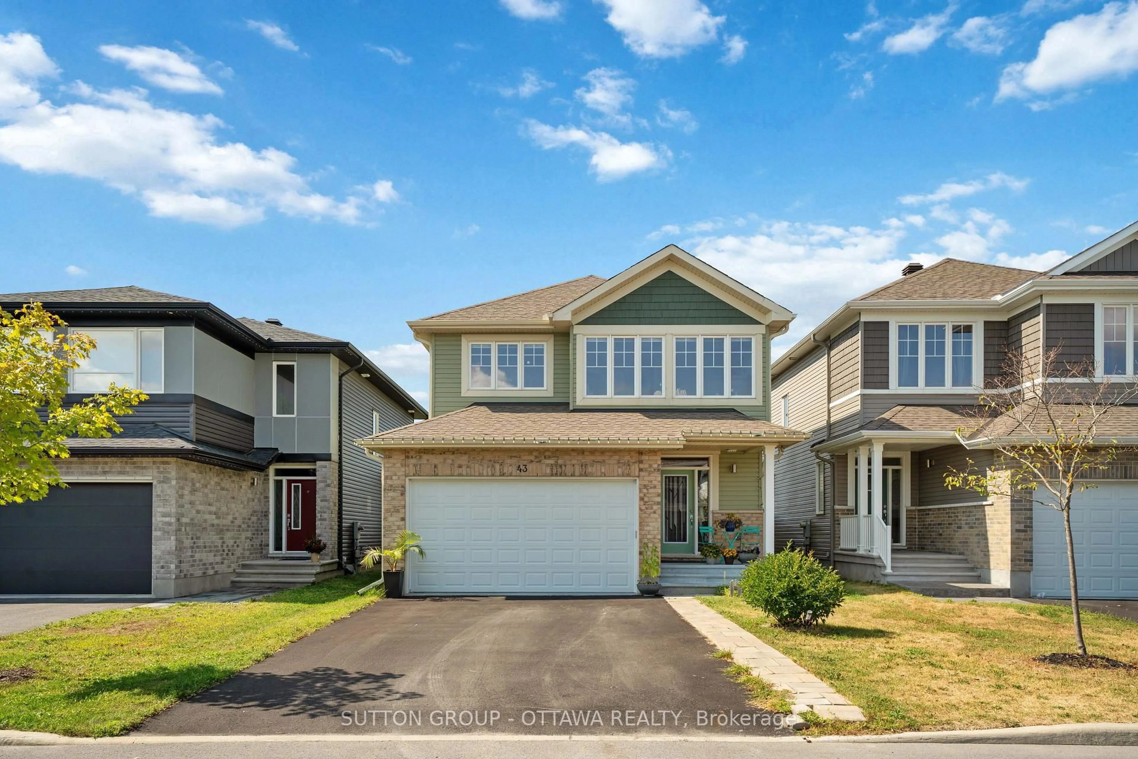 Home with vinyl exterior material, street for 43 ARIDUS Cres, Ottawa Ontario K2S 2L4