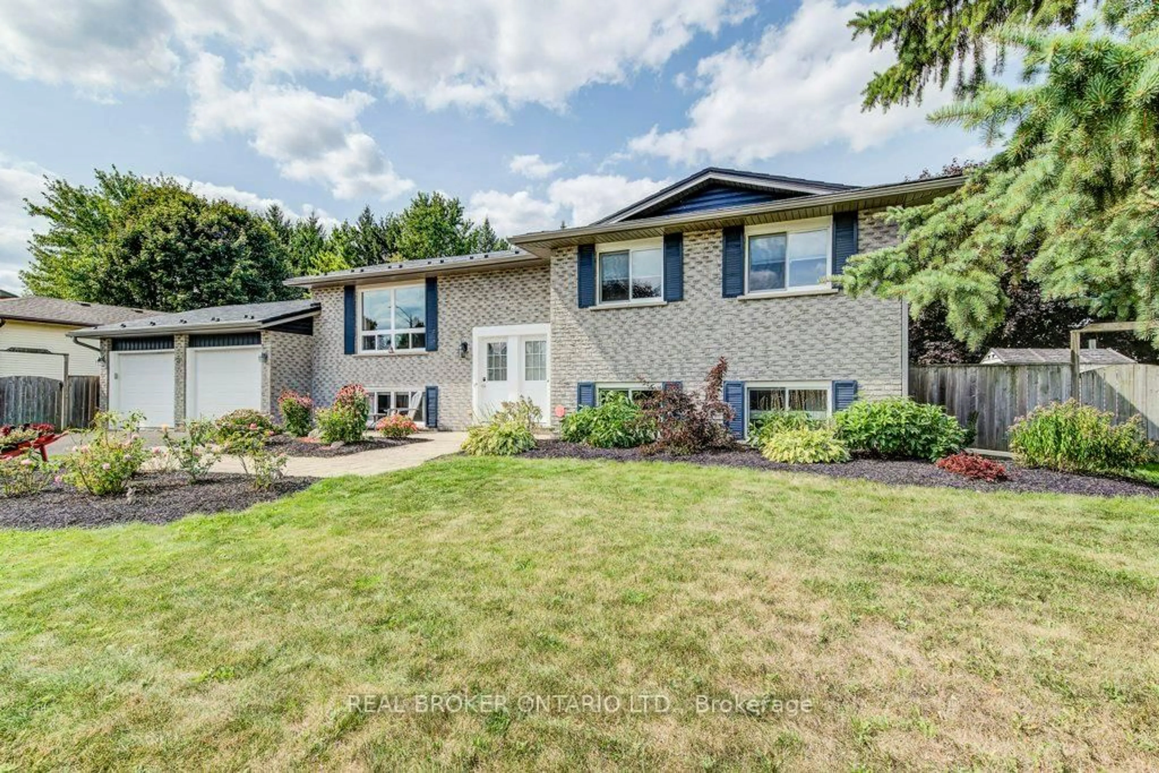 Home with vinyl exterior material, street for 73 Falcon Dr, Woolwich Ontario N3B 3H7